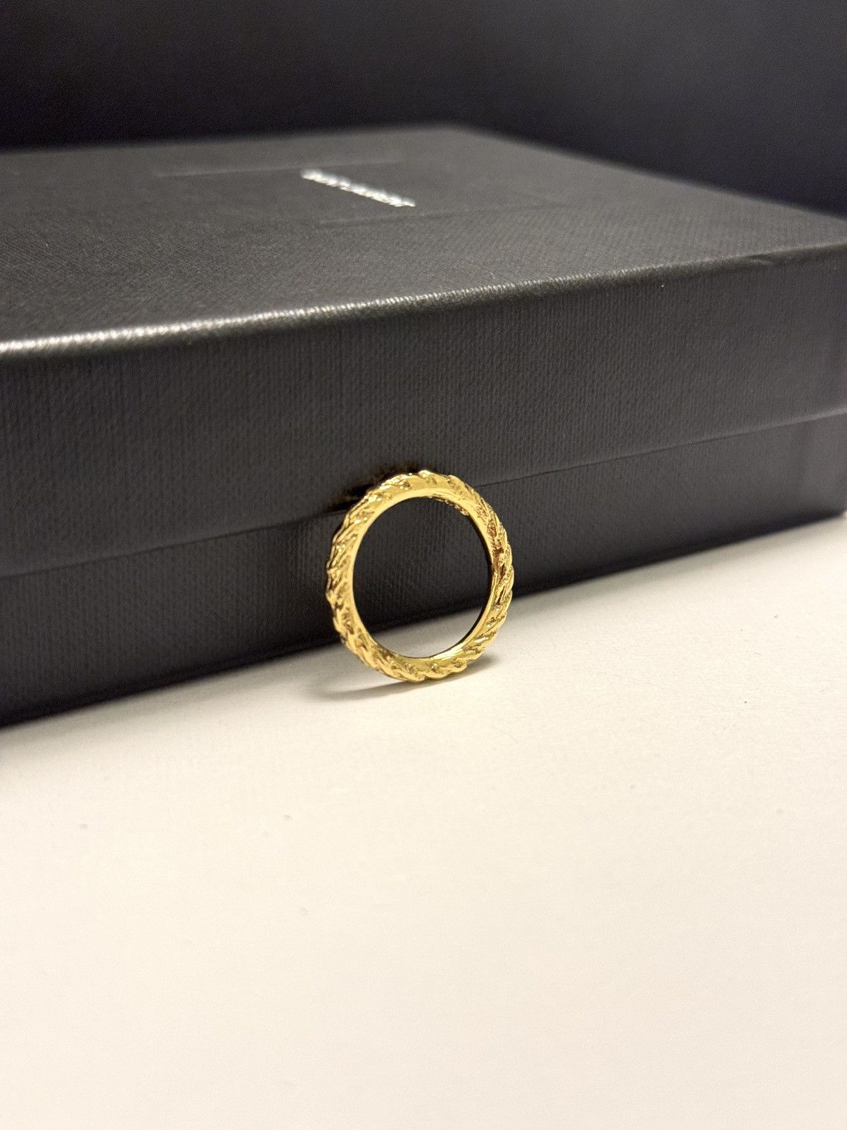 Saint Laurent Paris Gold Plated Ring