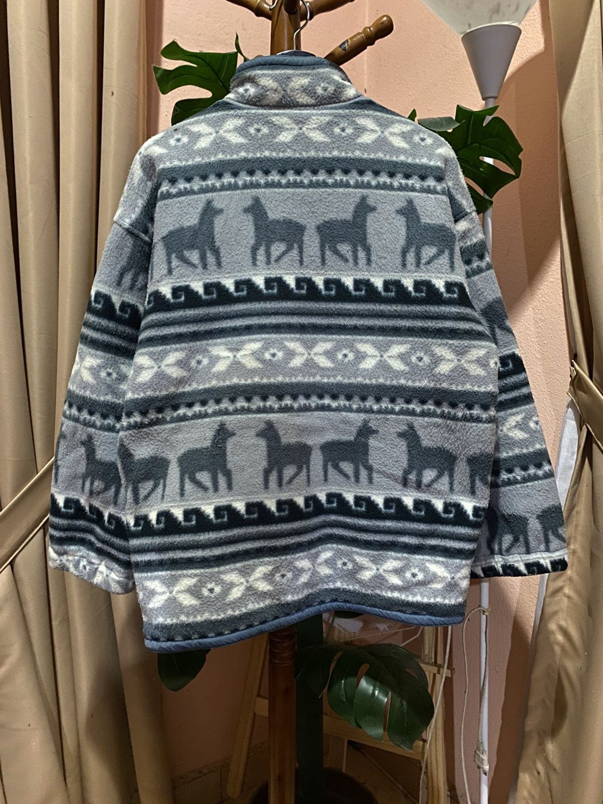Vintage Vintage New Breed Aztec Pattern Fleece Jacket | 90s Outdoor Size US M / EU 48-50 / 2 - 12 Thumbnail