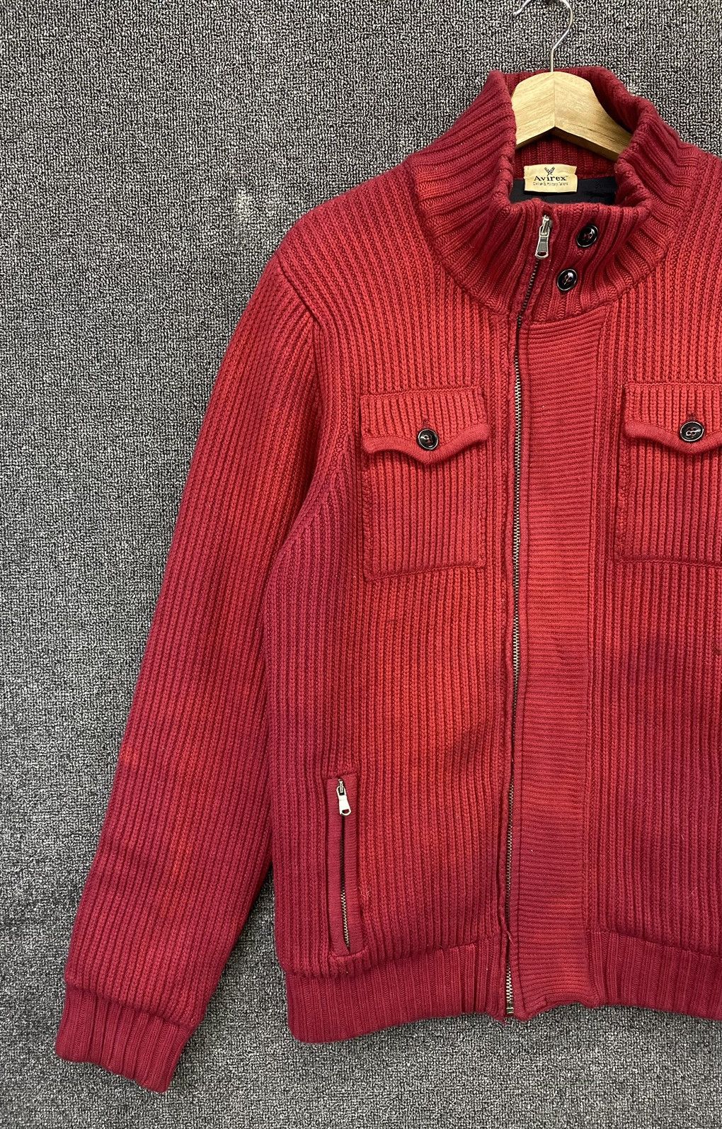 Avirex Vintage Avirex Civilian & Military Tailors Knitted Jacket Size US M / EU 48-50 / 2 - 3 Thumbnail