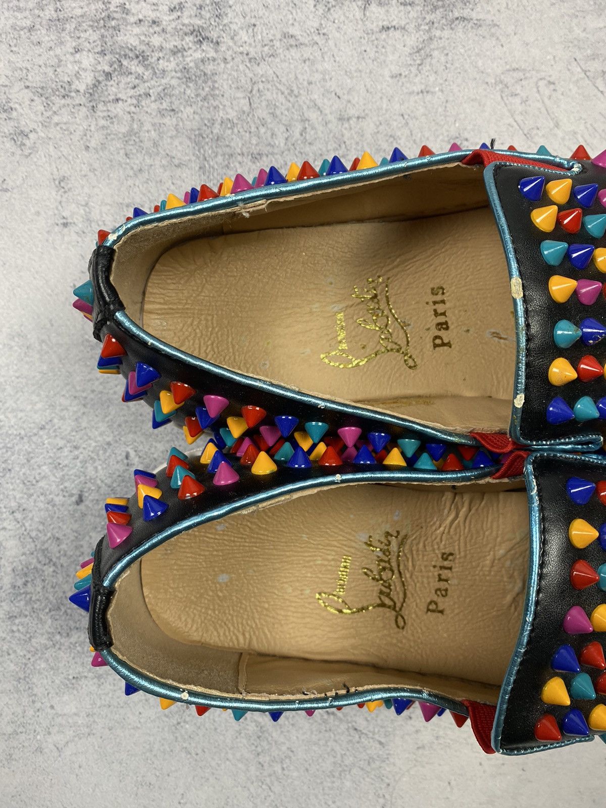 Christian Louboutin Christian Louboutin Mens Shoes Spikes Roller Boat Slipon Size US 6.5 / EU 39-40 - 15 Thumbnail
