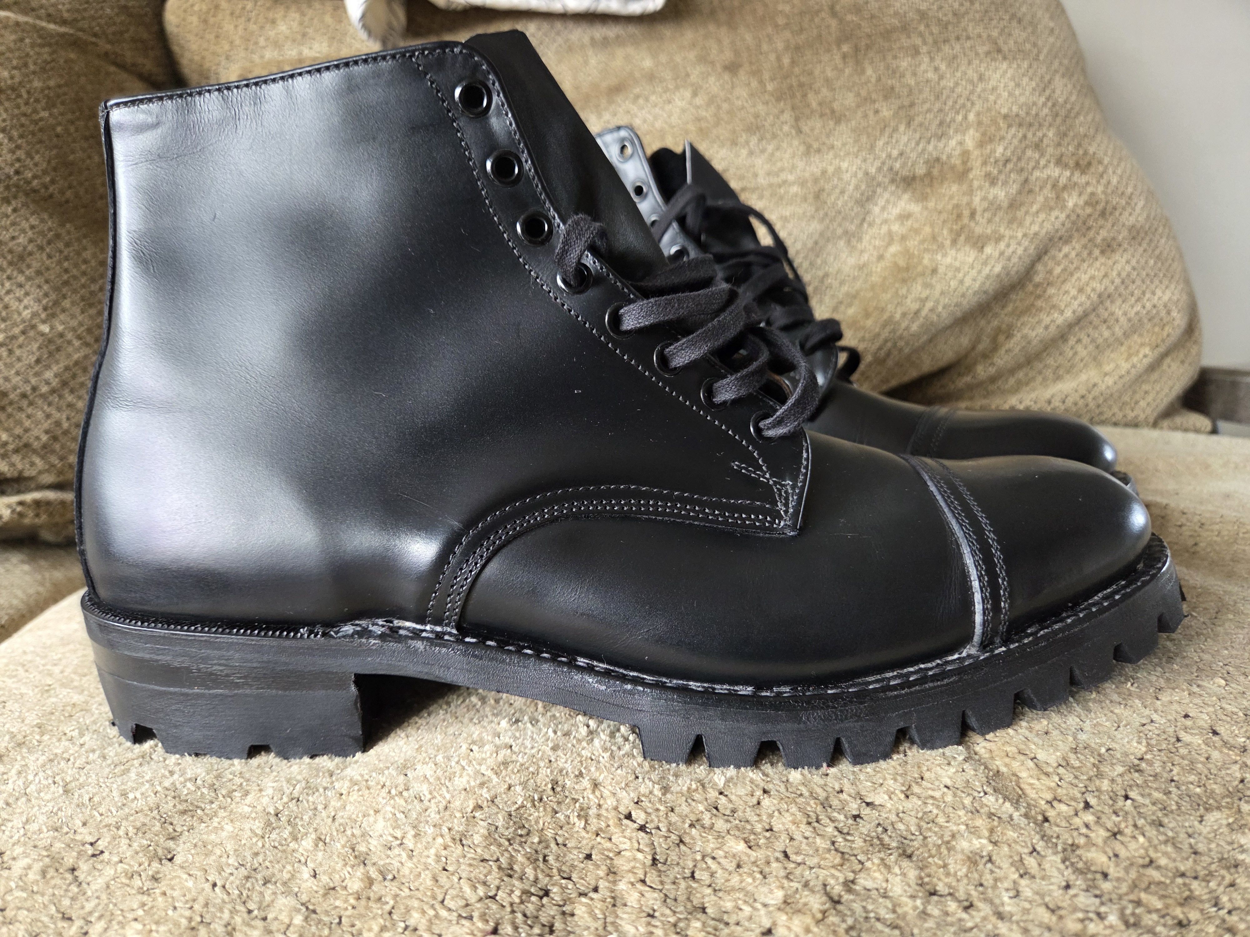Other HALFS Germany Leather Boots Vibram Lug Sole Cap Toes 11 UK Size US 11 / EU 44 - 2 Thumbnail