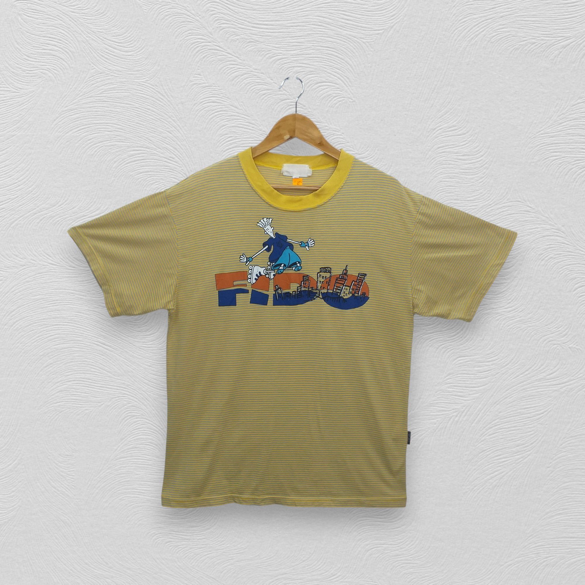 Cartoon Network Vintage Fido Dido Stripe Large Tshirt -E019 Size US L / EU 52-54 / 3 - 1 Thumbnail