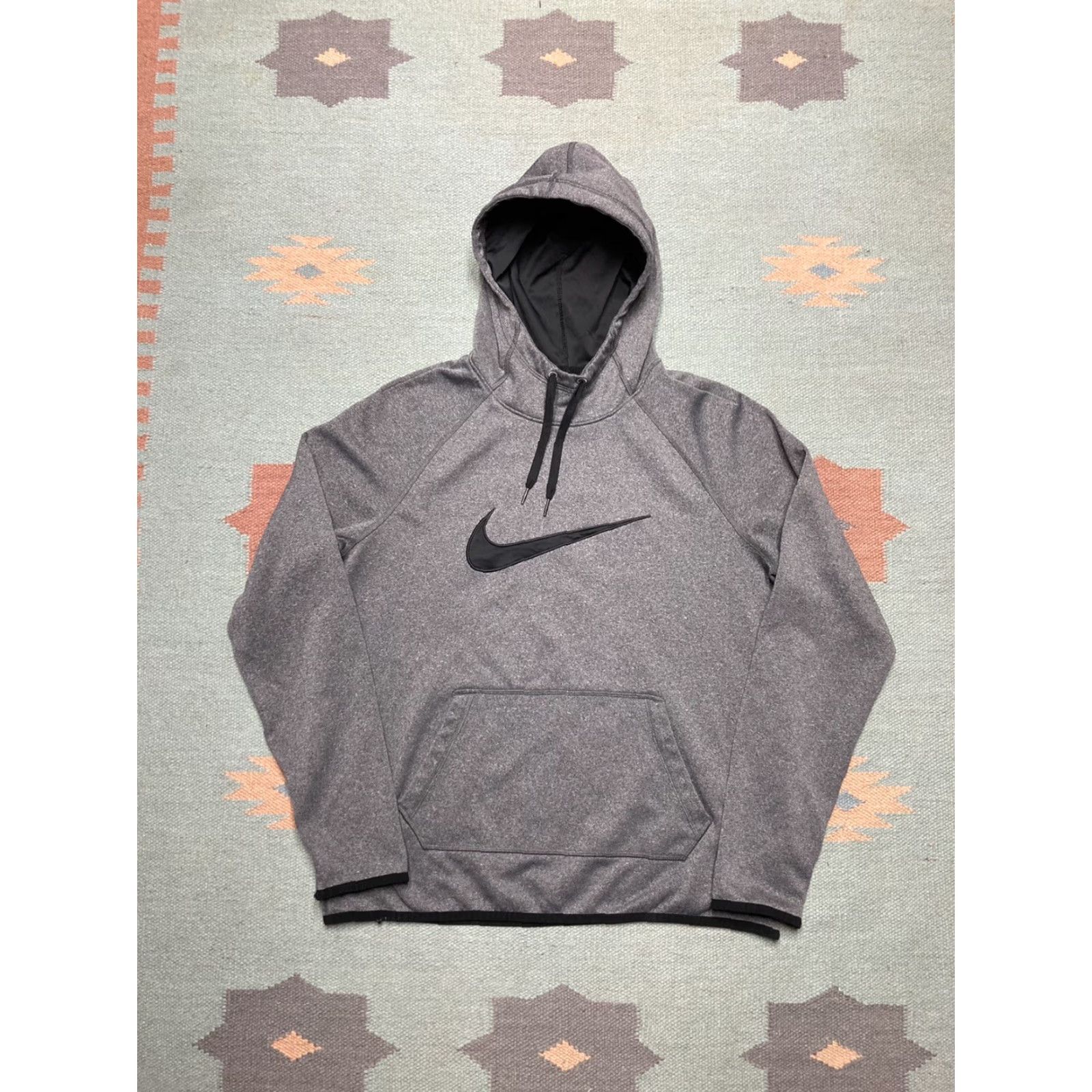 Nike Nike Dri-Fit Hoodie Pullover Swoosh Embroidered Gray Adult M EUC Mens Size US M / EU 48-50 / 2 - 2 Thumbnail