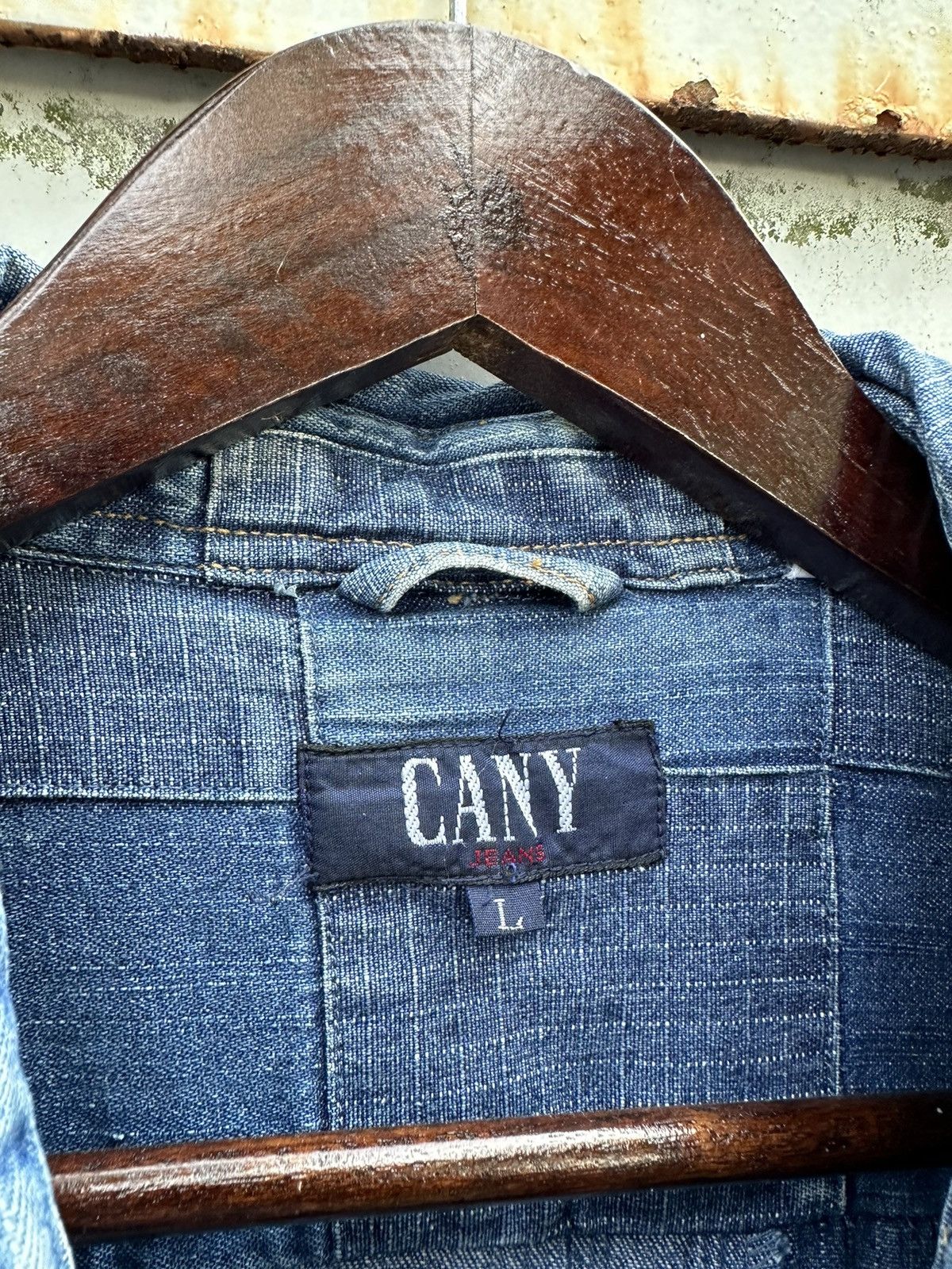 Vintage 👹Vintage Cany Jeans Patchwork Button Down Jacket Size US L / EU 52-54 / 3 - 10 Thumbnail