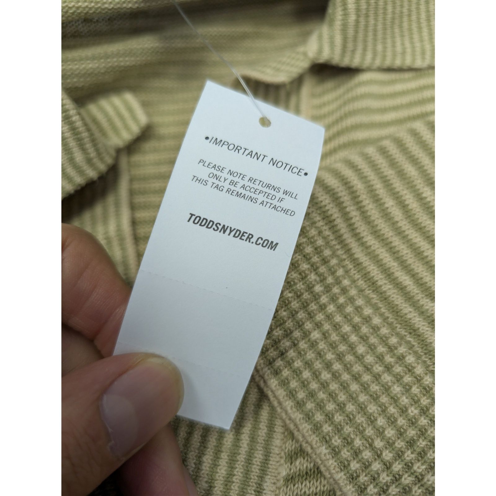 Todd Snyder o1rshd1 CC20 Relaxed Linen Stripe Montauk Polo Shirt Beige Size US S / EU 44-46 / 1 - 18 Thumbnail