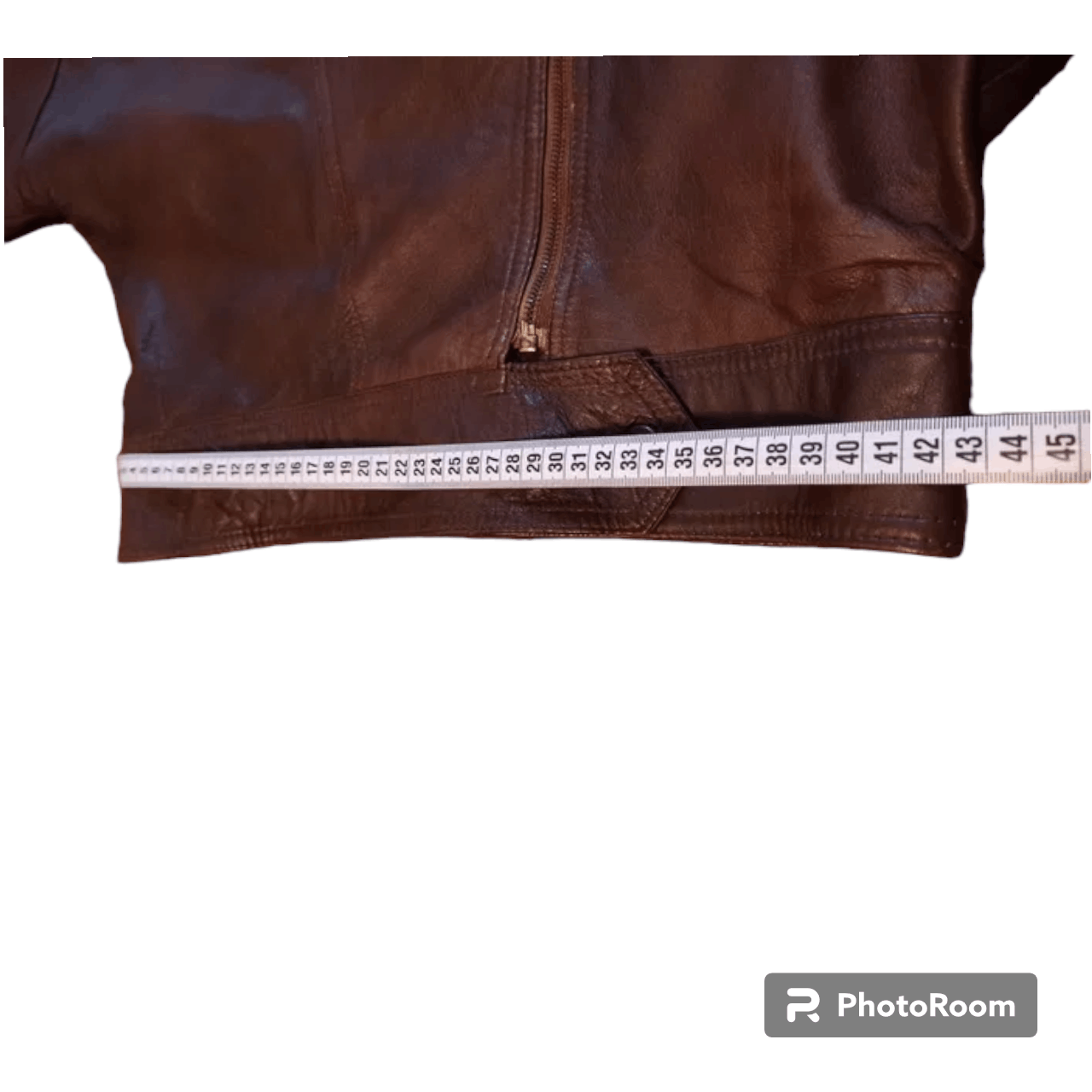 Genuine Leather Vintage 90s Leather jacket + skirt Size L / US 10 / IT 46 - 3 Thumbnail