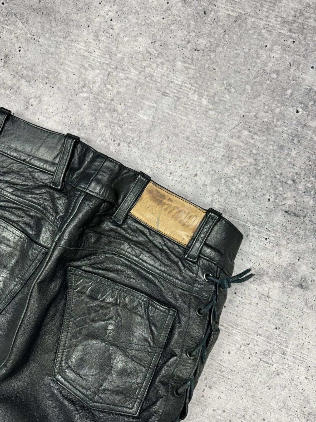 Genuine Leather × Vintage Vintage 90’s Y2K Style Casual Cowboy Genuine Leather Pants Size US 30 / EU 46 - 23 Thumbnail