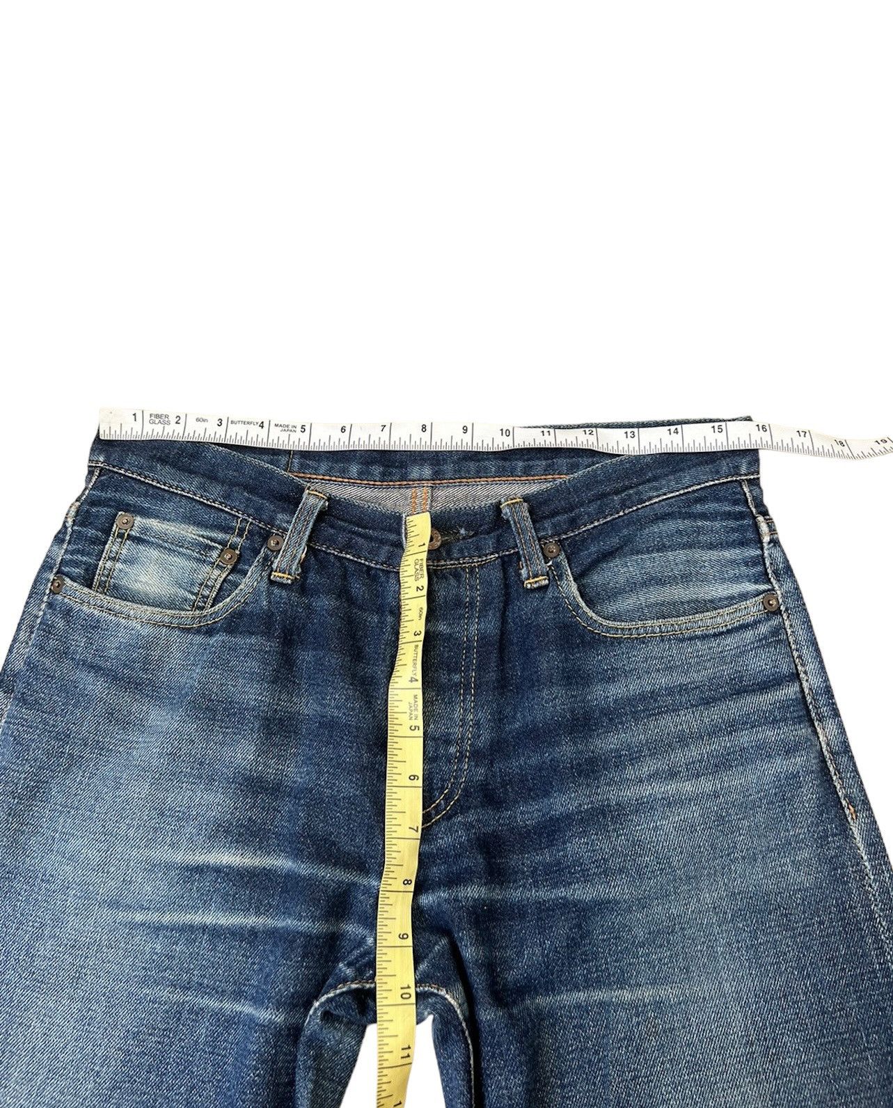 Vintage Vintage AKATSUKI Japan Faded Blue Denim Selvedge Jeans Size US 30 / EU 46 - 3 Thumbnail