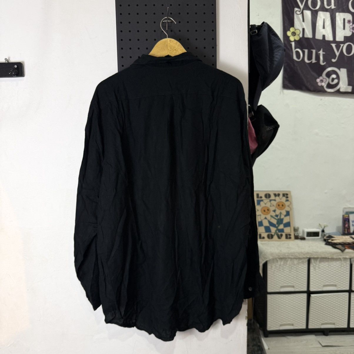 Comme des Garcons Homme COMME des GARCONS homme silk black pattern shirt Size US XXL / EU 58 / 5 - 3 Thumbnail