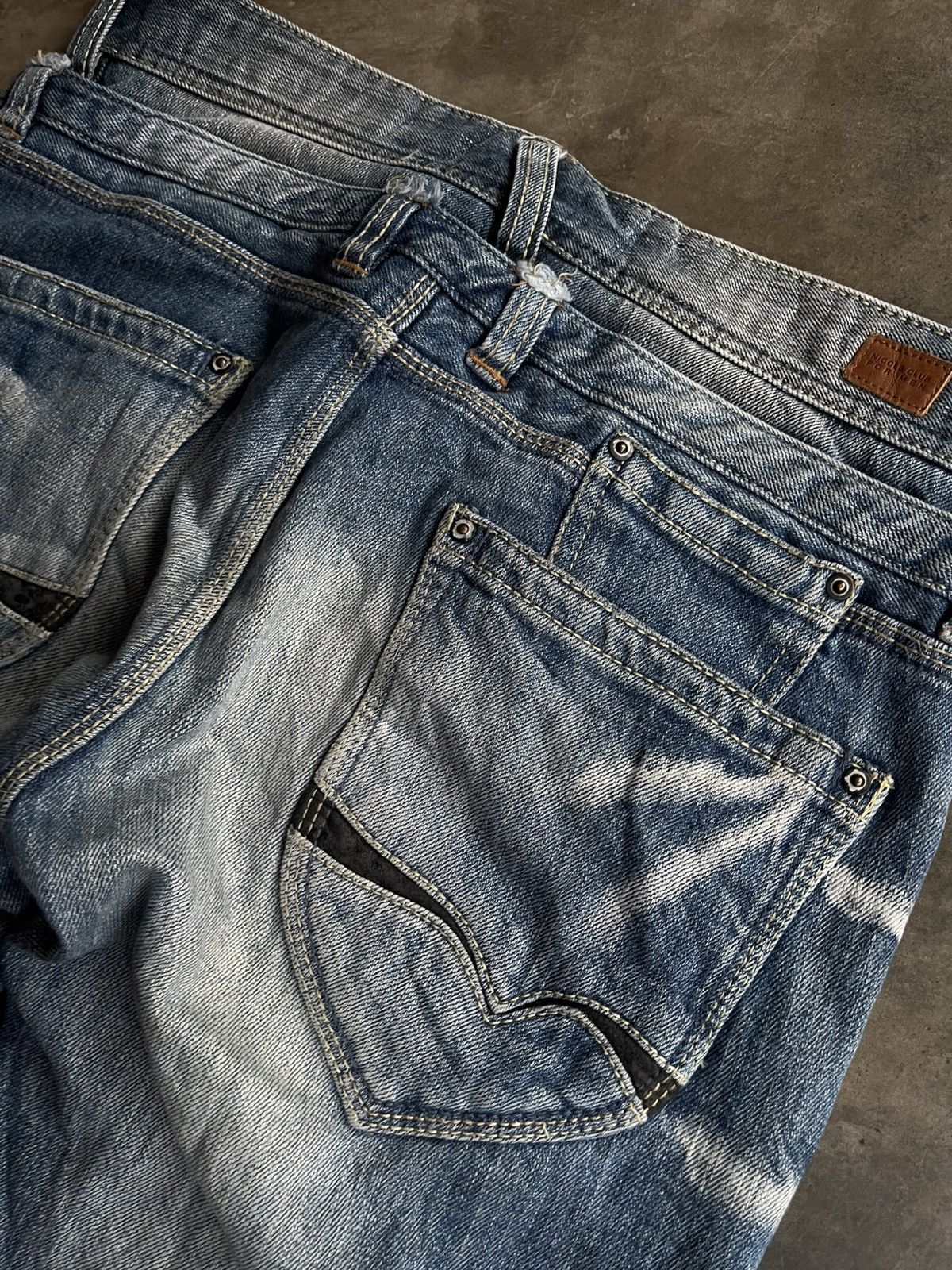 If Six Was Nine JAPANESE NCFM DOUBLE WAIST DENIM FLARE BOOT CUT PANTS VKEI Size US 30 / EU 46 - 6 Thumbnail