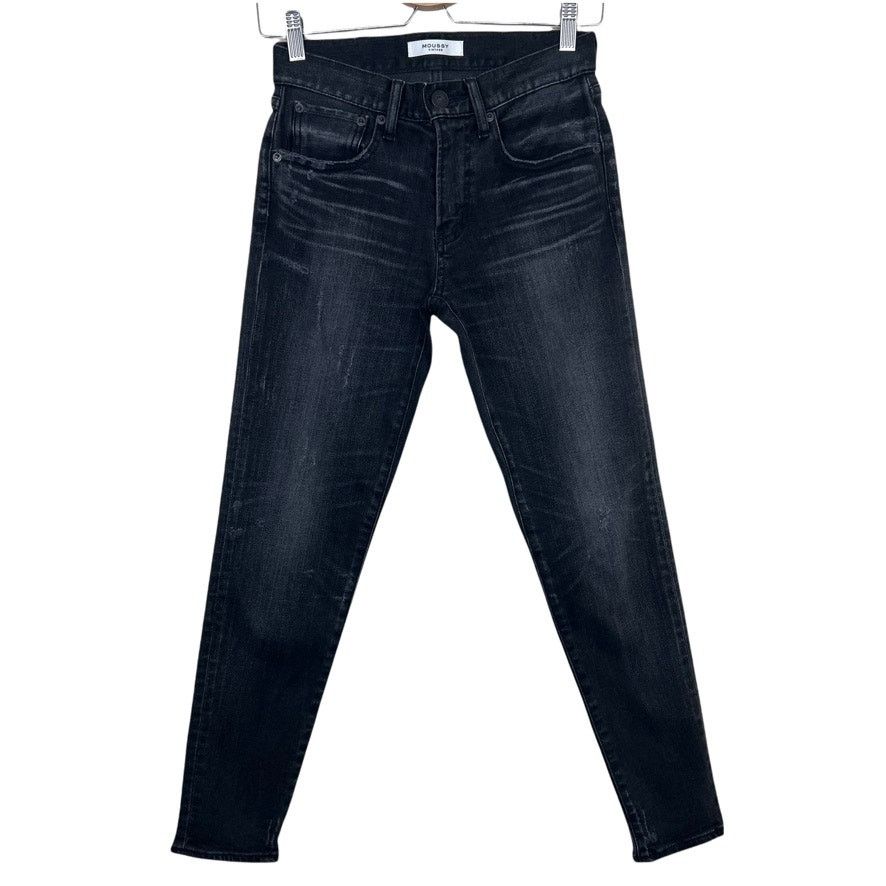 MOUSSY Moussy Vintage Cropped Black Skinny Jeans Size 24 Size 24" / US 00 / IT 34 - 1 Thumbnail