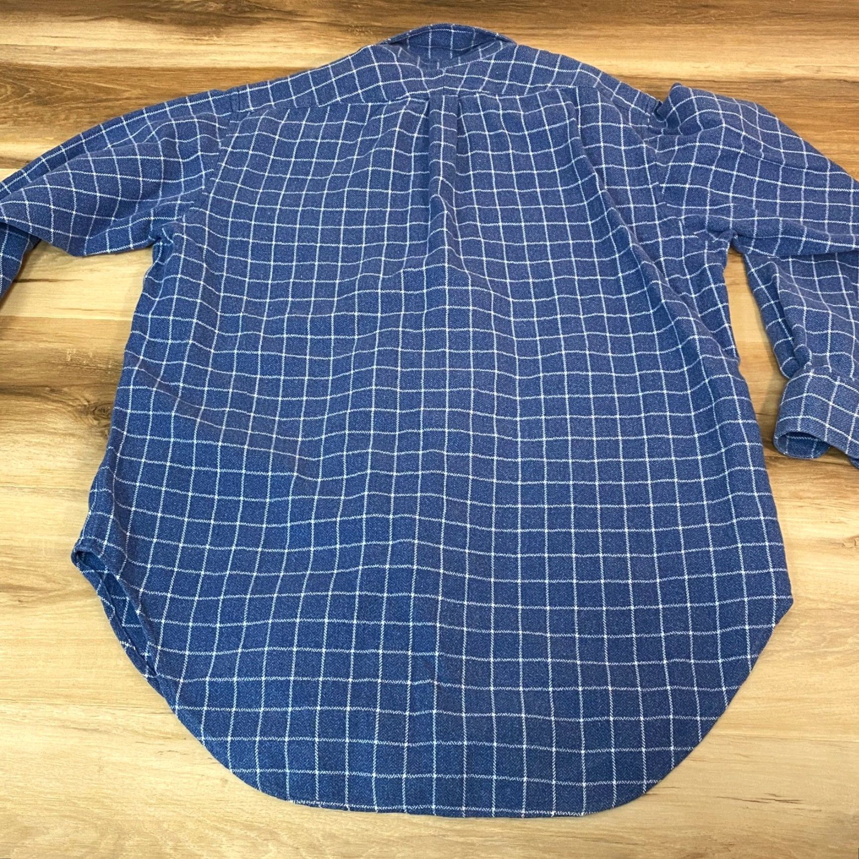 Hackett Hackett London Flannel Shirt Mens M Blue White Plaid Button Down Long Sleeve Pocket Casual Size US M / EU 48-50 / 2 - 8 Thumbnail