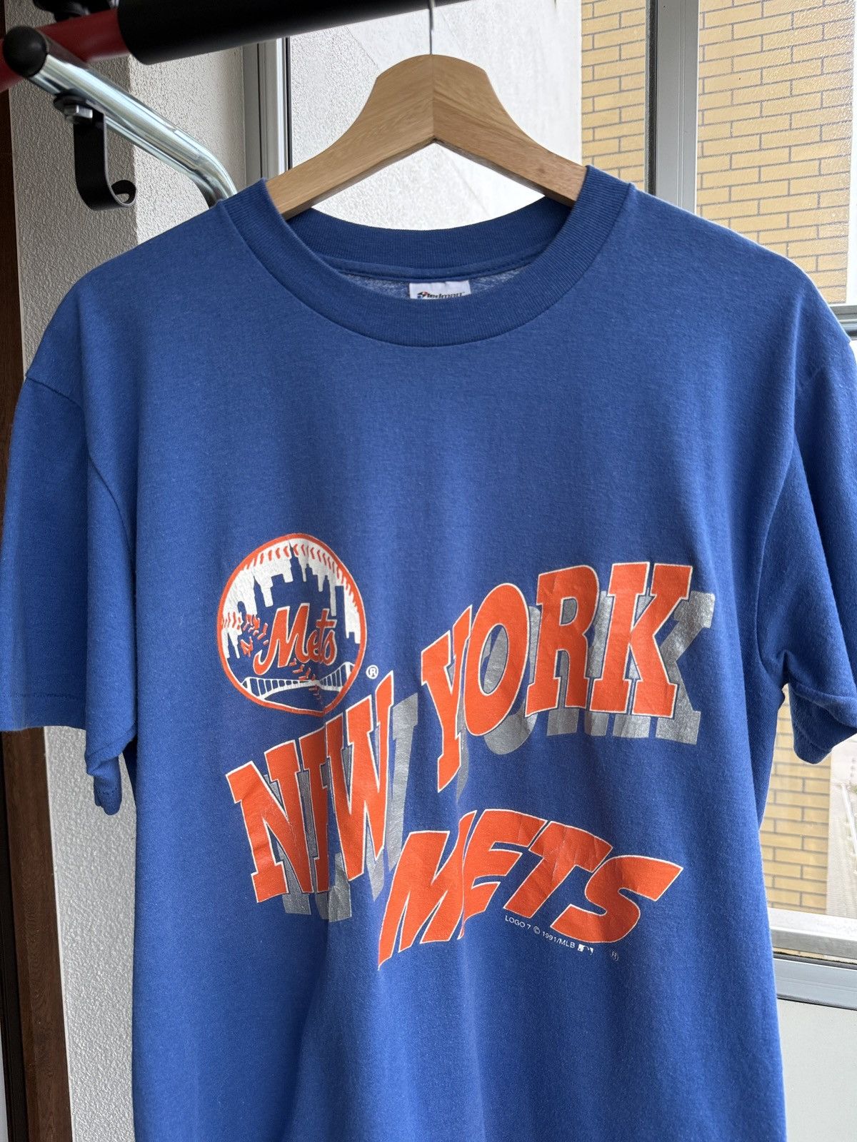 MLB new york mets 1991 t shirt Size US L / EU 52-54 / 3 - 2 Thumbnail