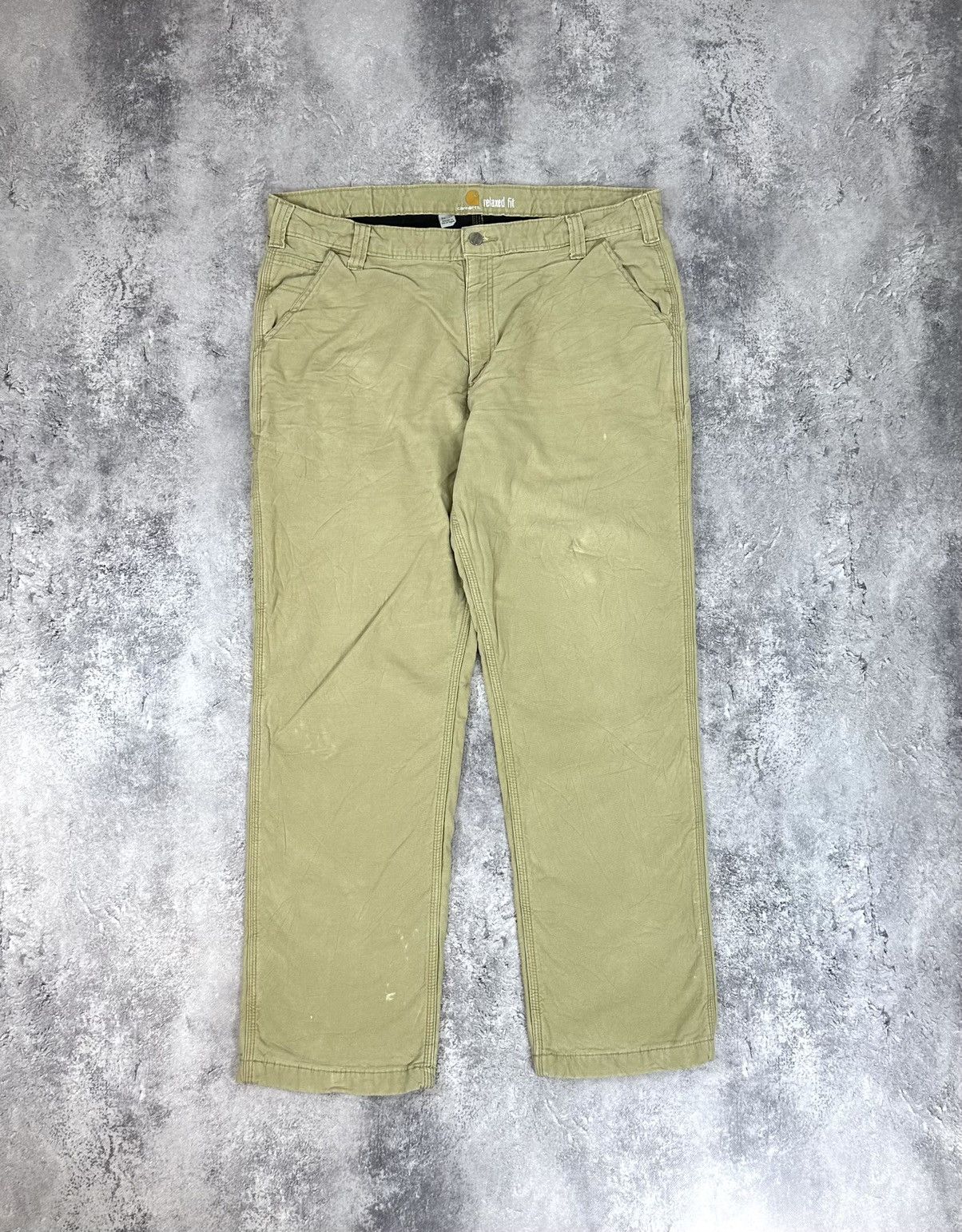 Carhartt Vintage Carhartt Lined Cargo Carpenter USA Baggy Work Pants Size US 38 / EU 54 - 2 Thumbnail