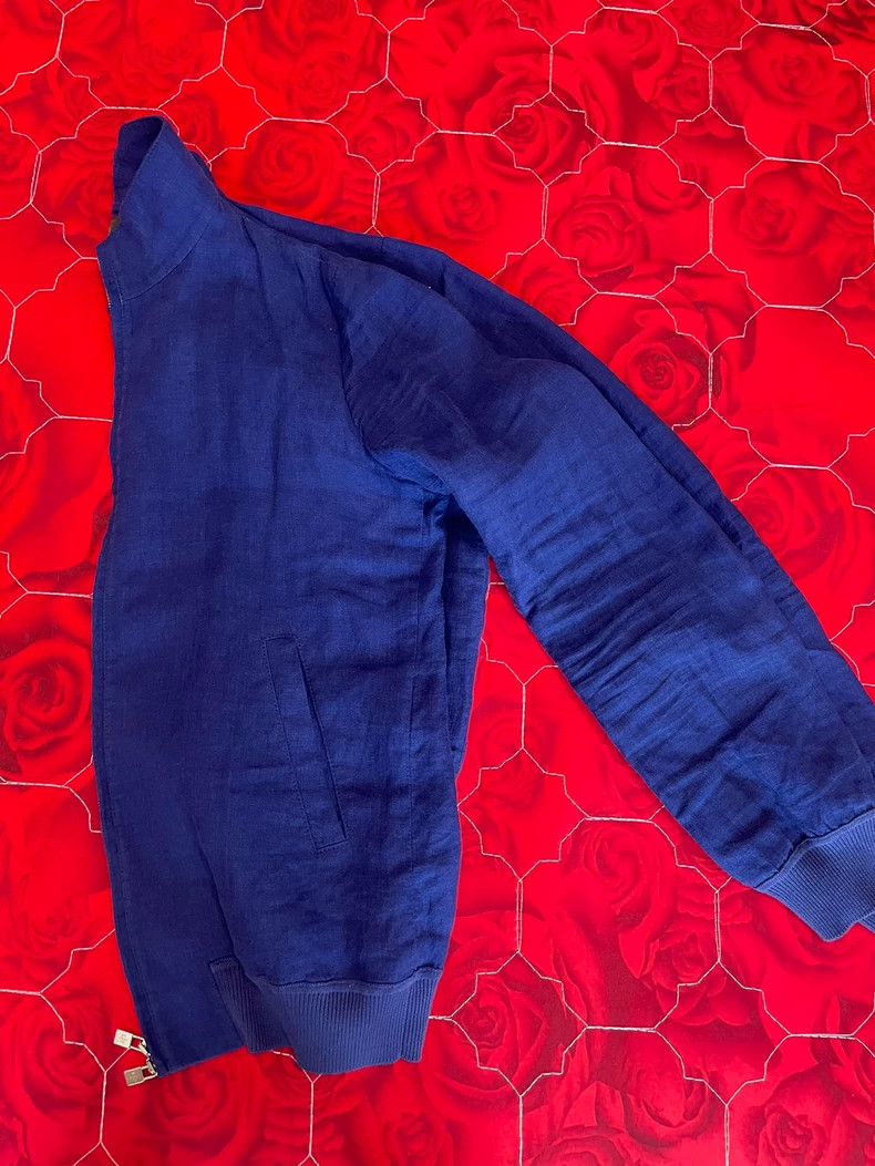 Loro Piana LORO PIANA Blue linen jacket Size XS / US 0-2 / IT 36-38 - 4 Thumbnail
