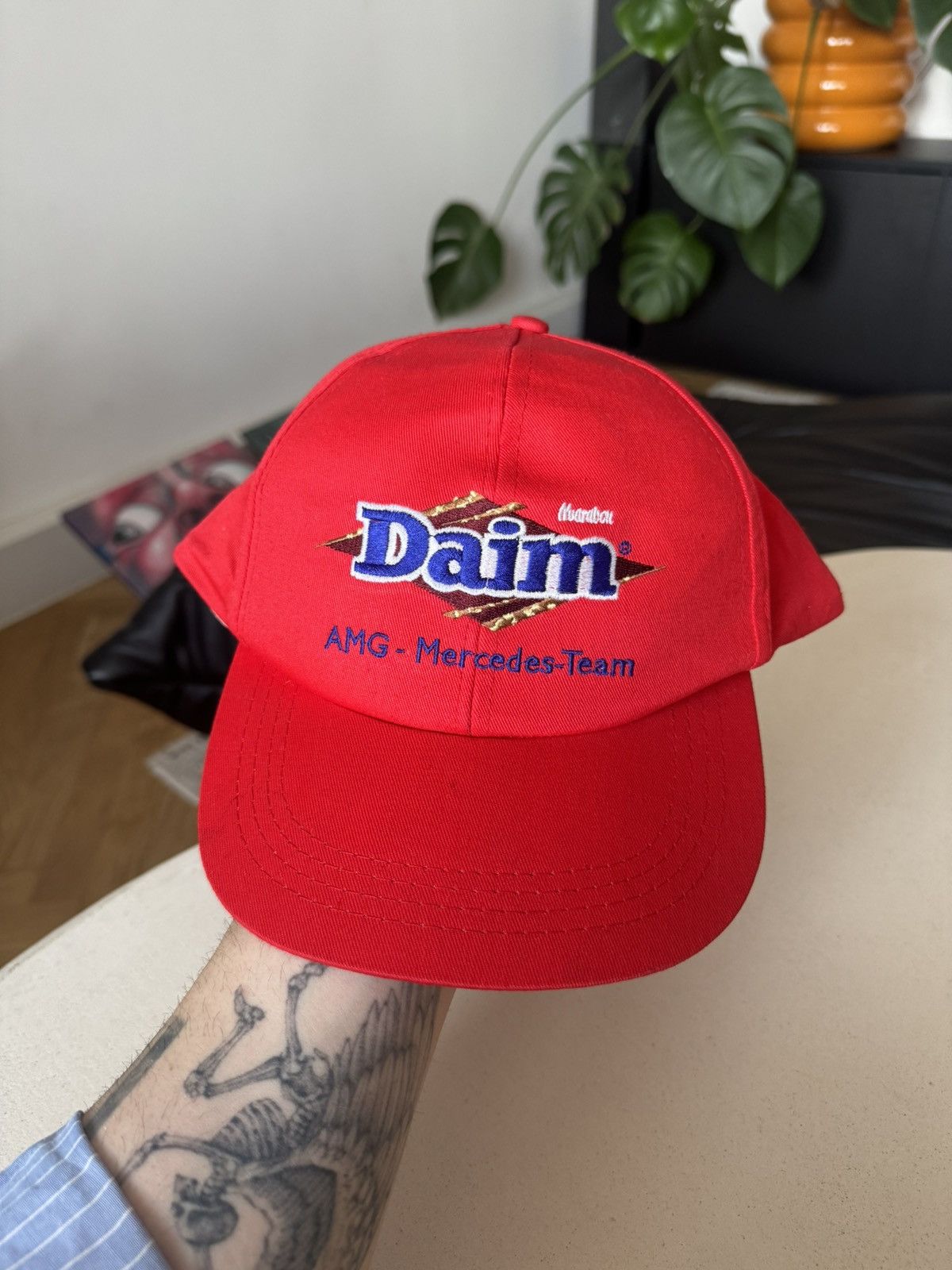 Vintage Daim x Amg Mercedes Vintage 90s One Size Hat Cap Chocolate Size ONE SIZE - 2 Thumbnail