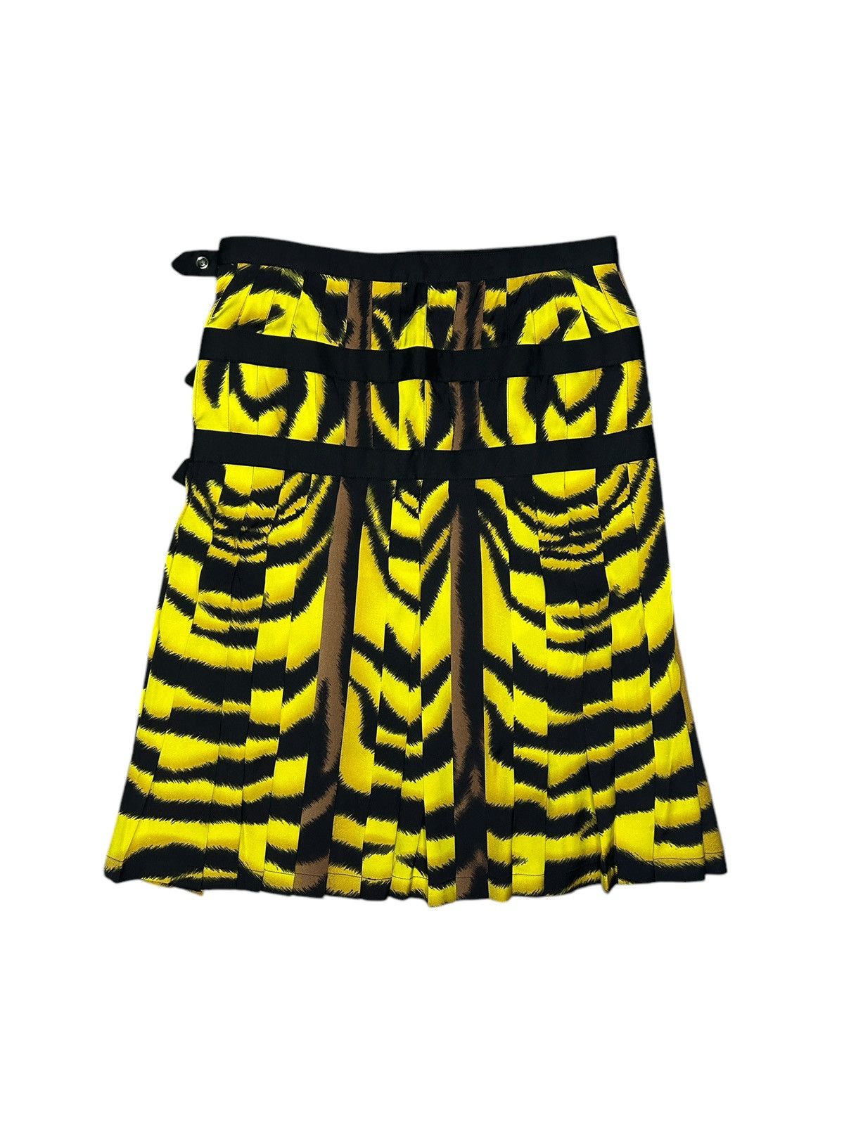 Versace F/W 04 Tiger Pleated Skirt Size 26" / US 2 / IT 38 - 3 Thumbnail
