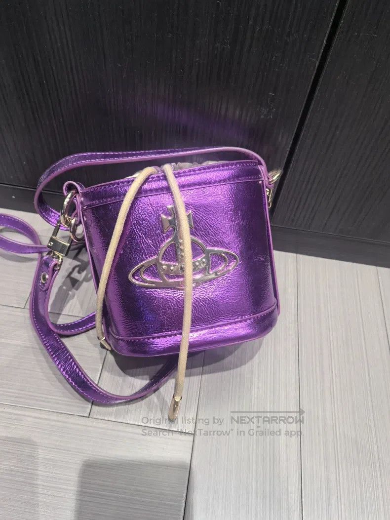 Vivienne Westwood Vivienne Westwood size os Bucket Bag, Purple Metallic Shine Size ONE SIZE - 1 Thumbnail