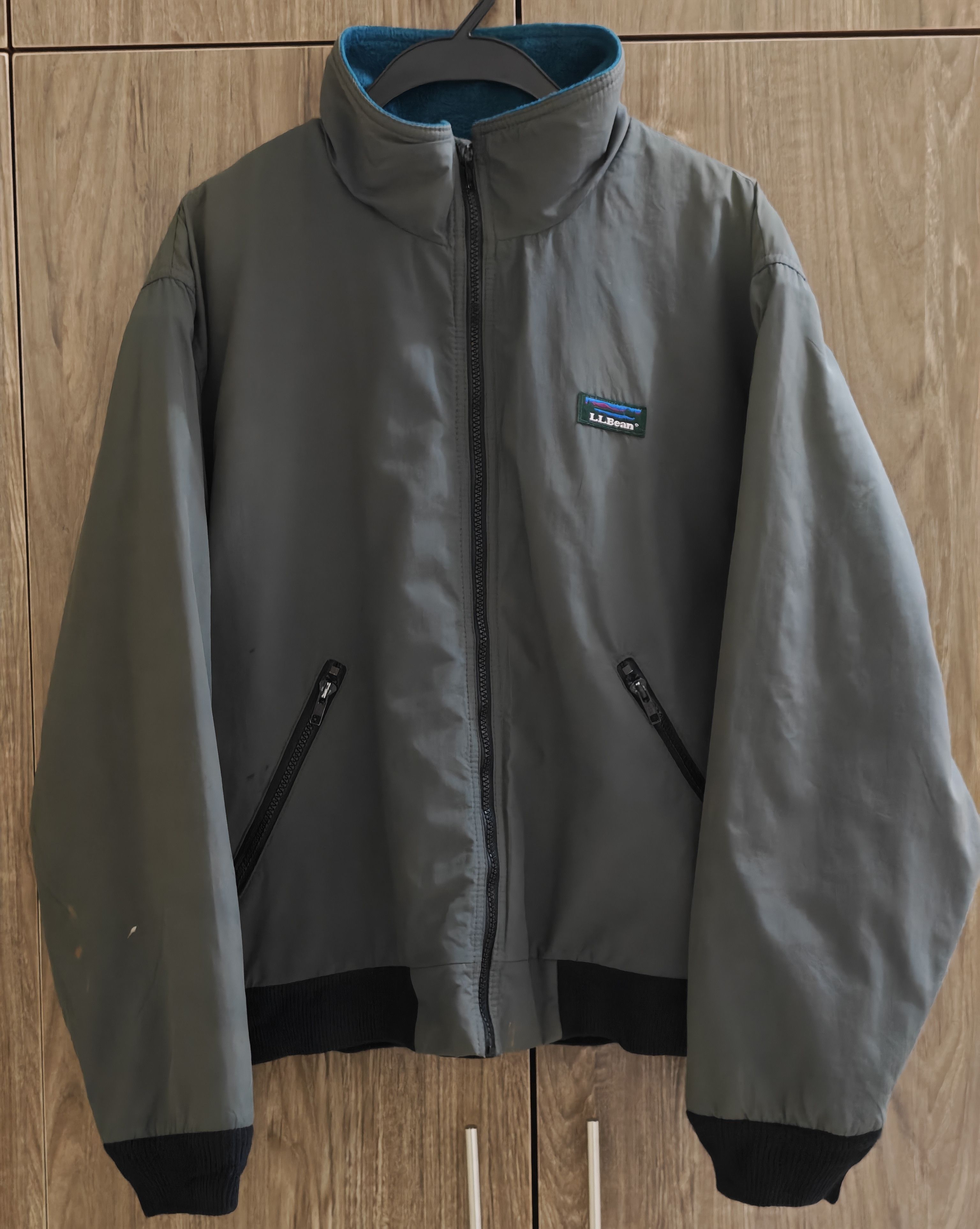 L.L. Bean Vintage 90s L.L Bean Fleece lined Bomber Jacket Made in USA Size US L / EU 52-54 / 3 - 1 Thumbnail
