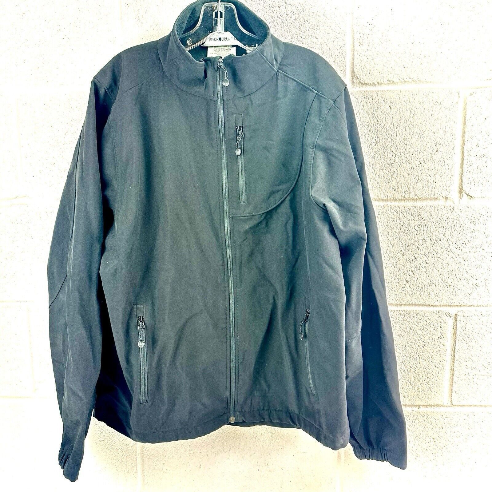 Black Diamond BLACK DIAMOND Men Black Full Zip Mock Outdoor Climb Jacket L Size US L / EU 52-54 / 3 - 1 Thumbnail