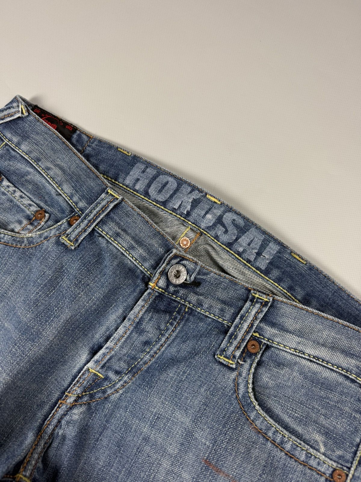 Evisu Evisu EU-ED Hokusai Vintage Men’s Denim Jeans Size 29 / S Size US 29 - 14 Thumbnail