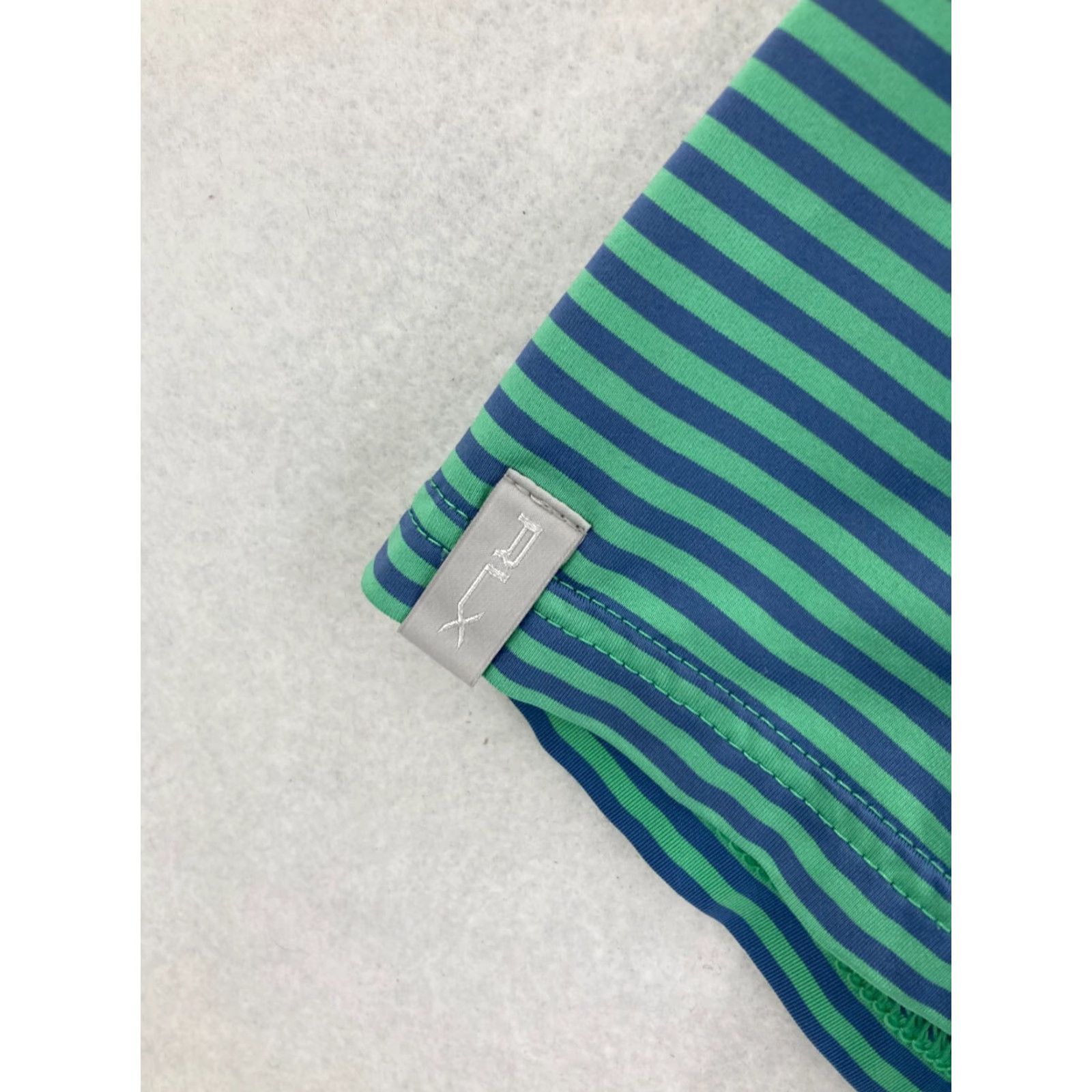 Vintage RLX Shirt Mens Medium Striped Blue Green Polo Golf RLX Polo Shirt Size US M / EU 48-50 / 2 - 5 Thumbnail