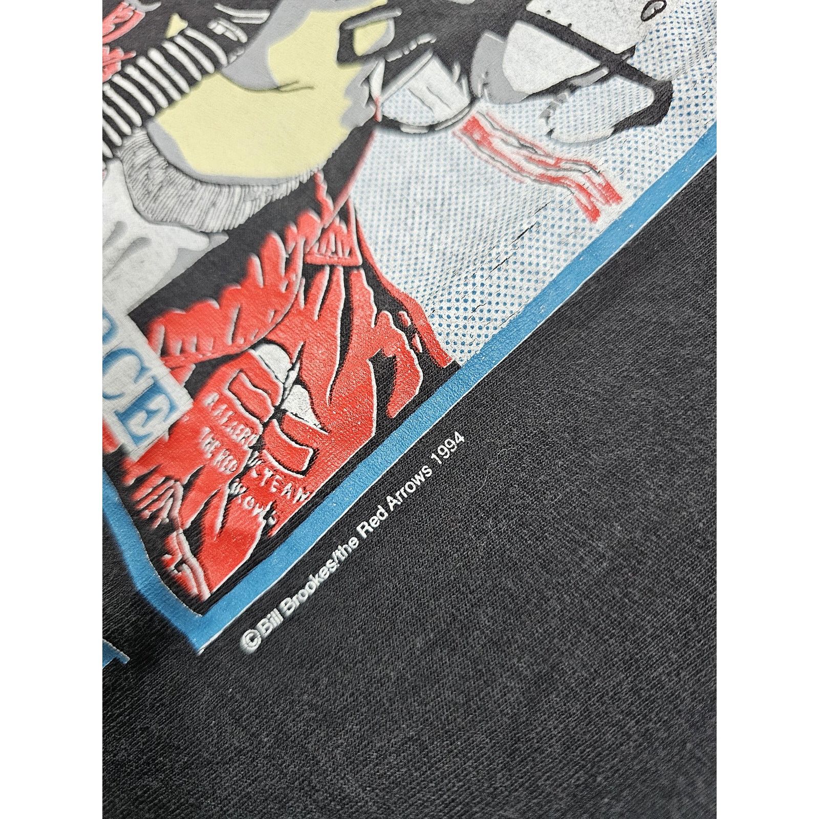 Other The Red Arrows RAF Acrobratic Team 90s Black T-shirt Sz L Size US L / EU 52-54 / 3 - 5 Thumbnail