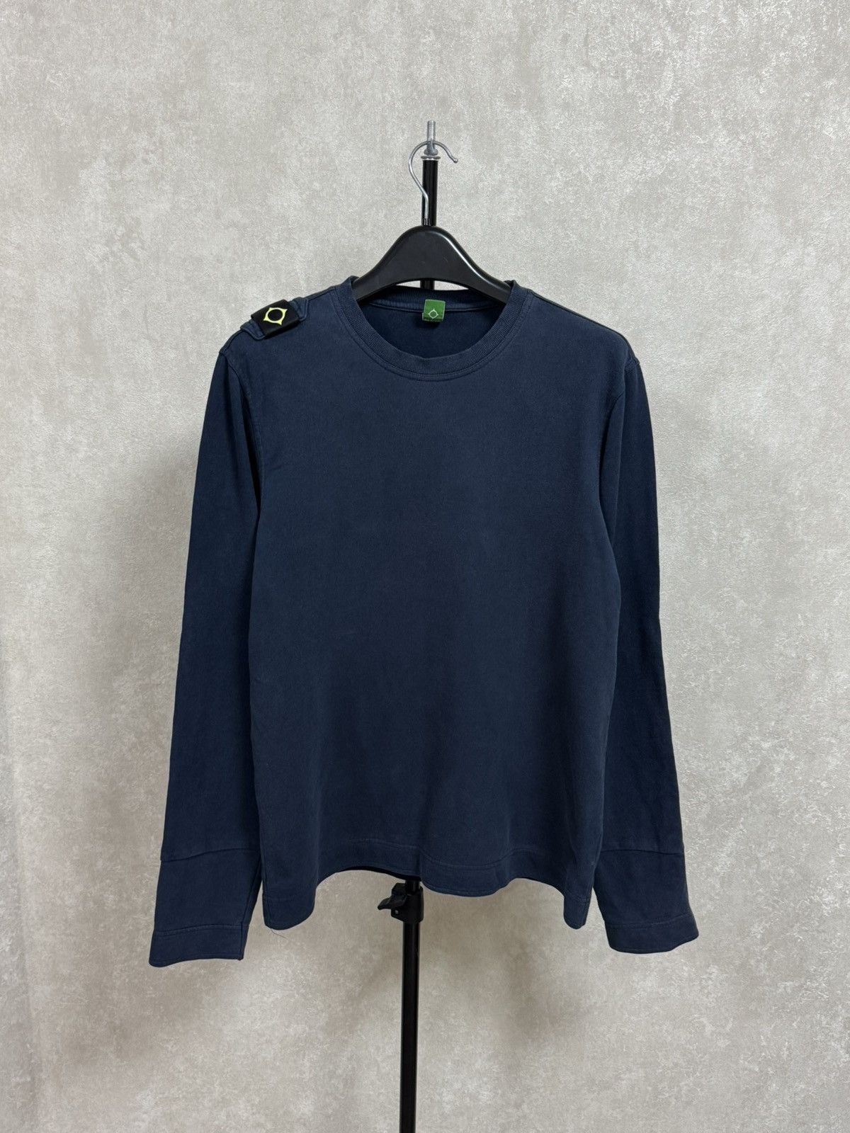 Ma.Strum Men’s Long Sleeve Sweatshirt phosphorescent patch