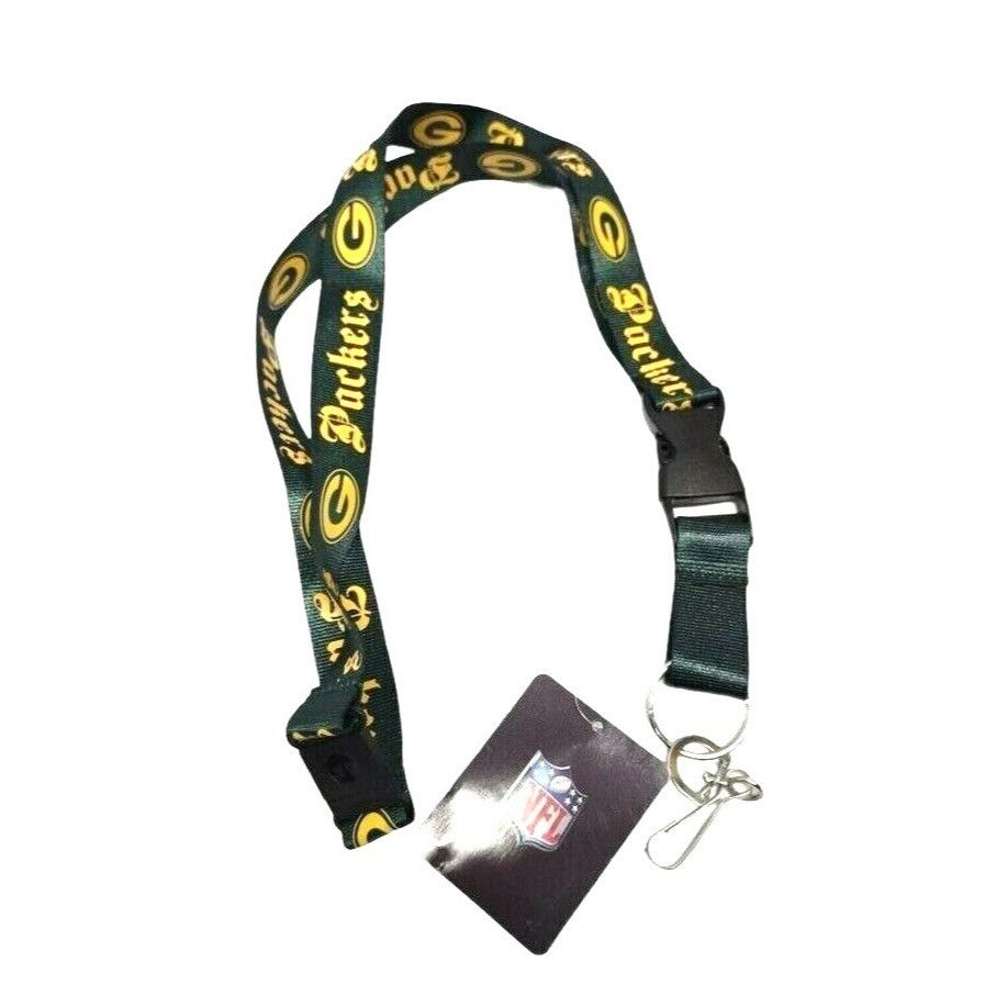 Other Green Bay Packers Lanyard Keychain 2 Sided Old English Font Size ONE SIZE - 2 Thumbnail