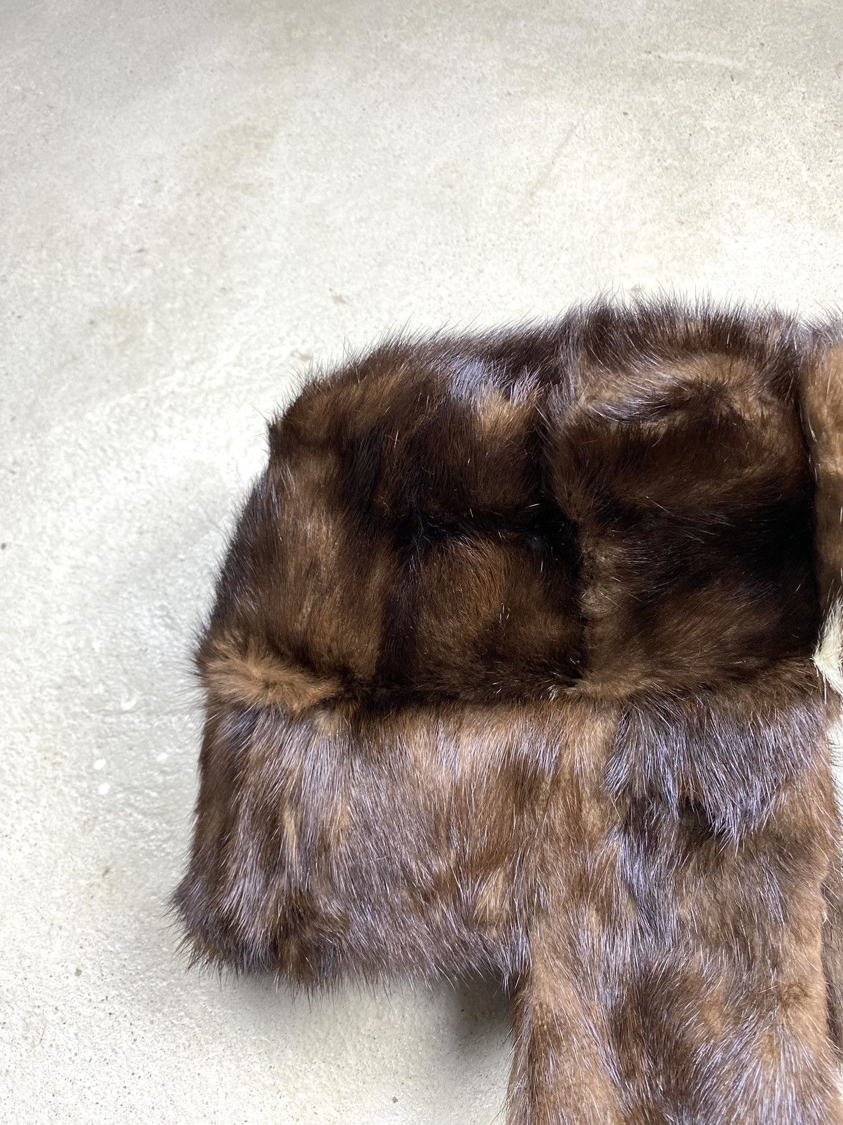 Vintage Vintage Soviet Era Black Fur Ushanka Trapper Hat Winter Cap Size ONE SIZE - 3 Thumbnail