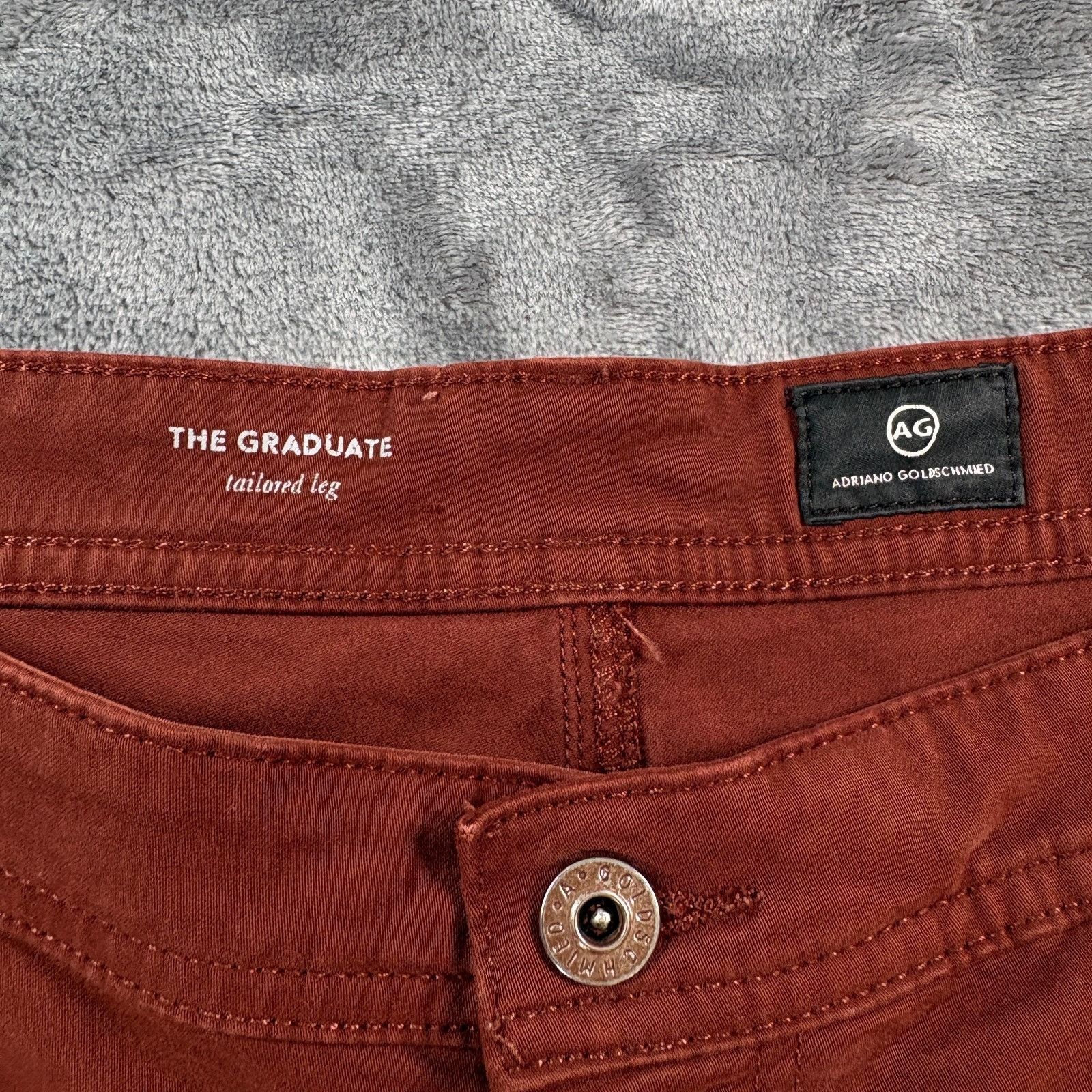 AG Adriano Goldschmied AG Adriano Goldschmied The Graduate 40x28 Rust Brown Tailore Size US 40 / EU 56 - 5 Thumbnail