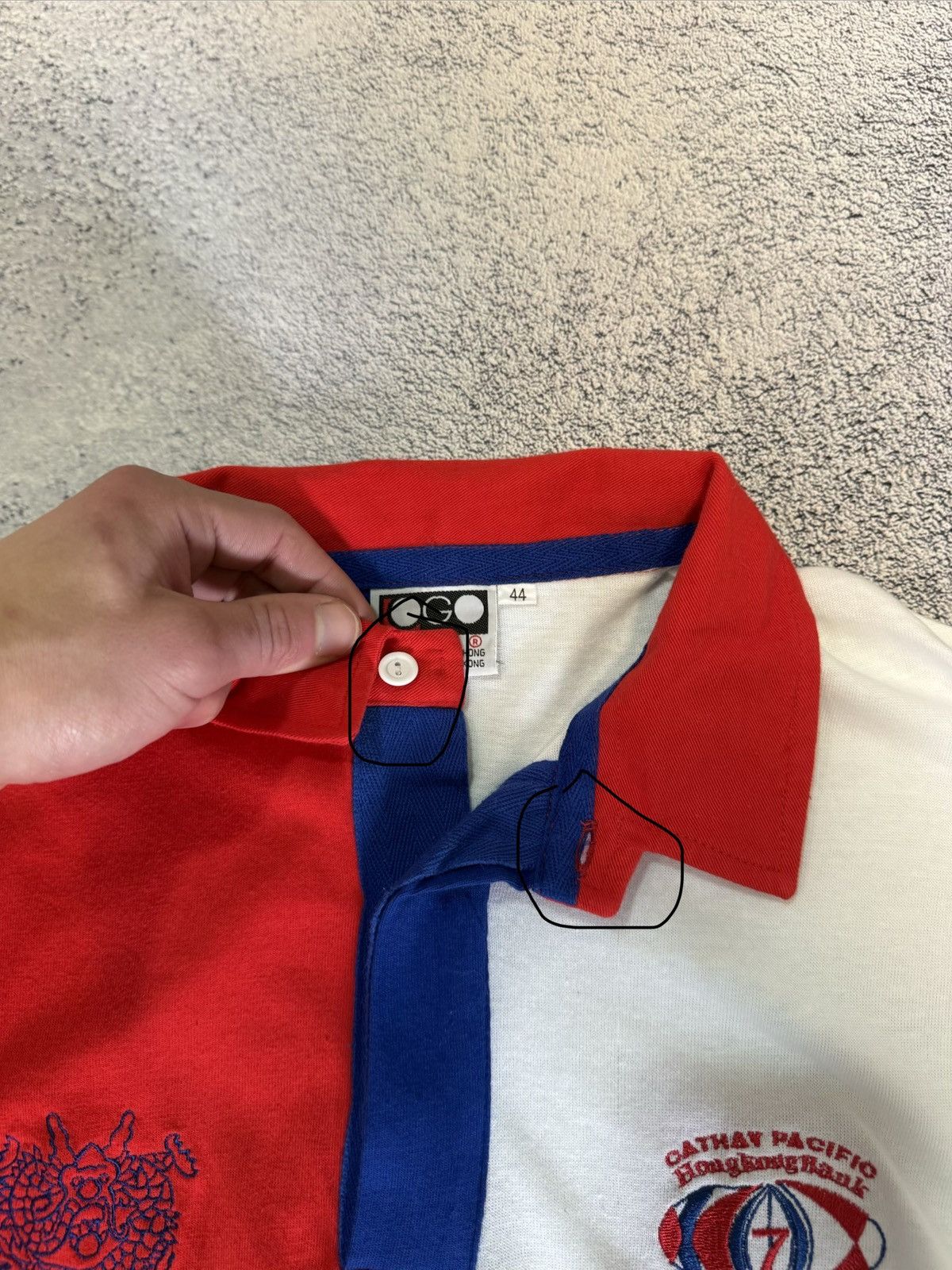 Vintage Vintage Hong Kong Rugby Sevens 1991 Jersey Polo HKRFU Shirt Size US L / EU 52-54 / 3 - 13 Thumbnail