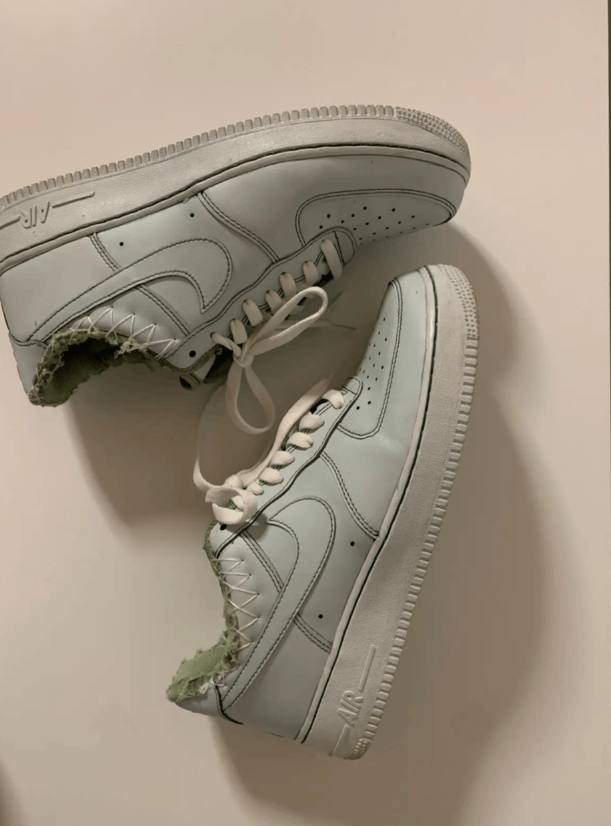 Nike Stealboyz Nike Air Force 1 Custom Mint Green Y2k AF1 US10.5 Size US 10.5 / EU 43-44 - 6 Thumbnail