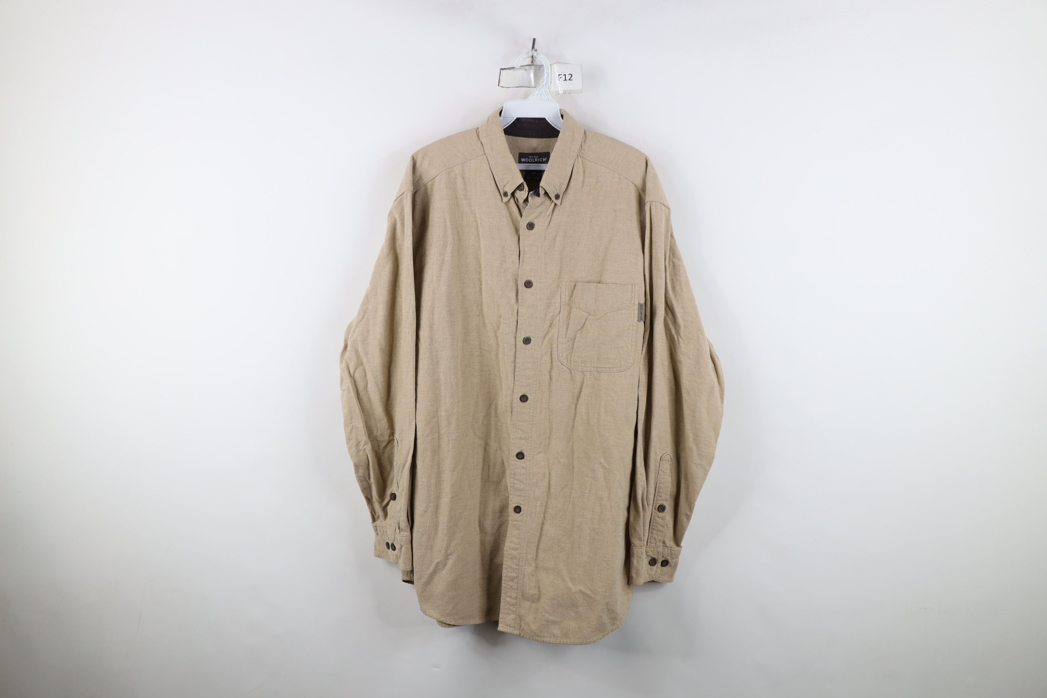 Woolrich Woolen Mills Vintage Woolrich Chamois Cloth Collared Button Down Shirt Size US L / EU 52-54 / 3 - 1 Thumbnail