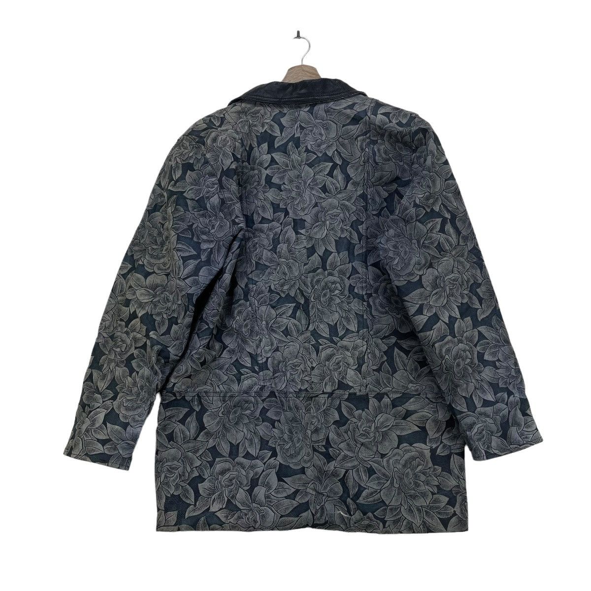 Designer × Japanese Brand Vintage Leather Full Print Floral Jacket Size M / US 6-8 / IT 42-44 - 3 Thumbnail
