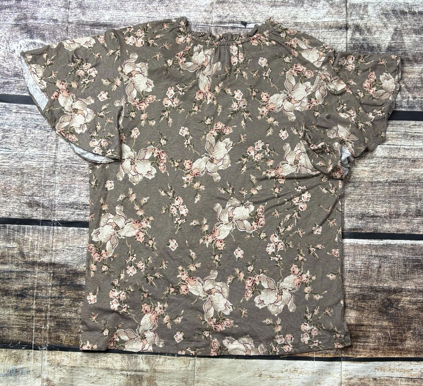 Lauren Ralph Lauren Lauren Ralph Lauren Top Women's L Black Label Floral Linen Size L / US 10 / IT 46 - 3 Thumbnail