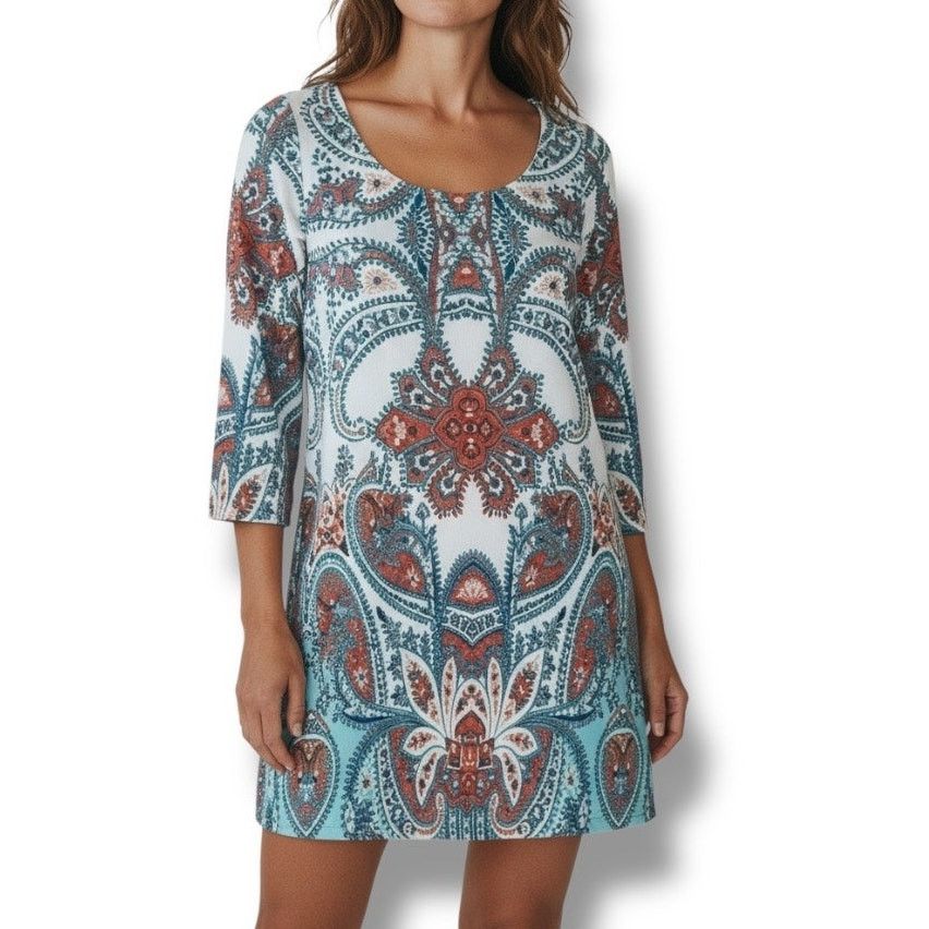 Other Modcloth Pink Owl floral paisley tunic dress NEW Size M / US 6-8 / IT 42-44 - 1 Thumbnail