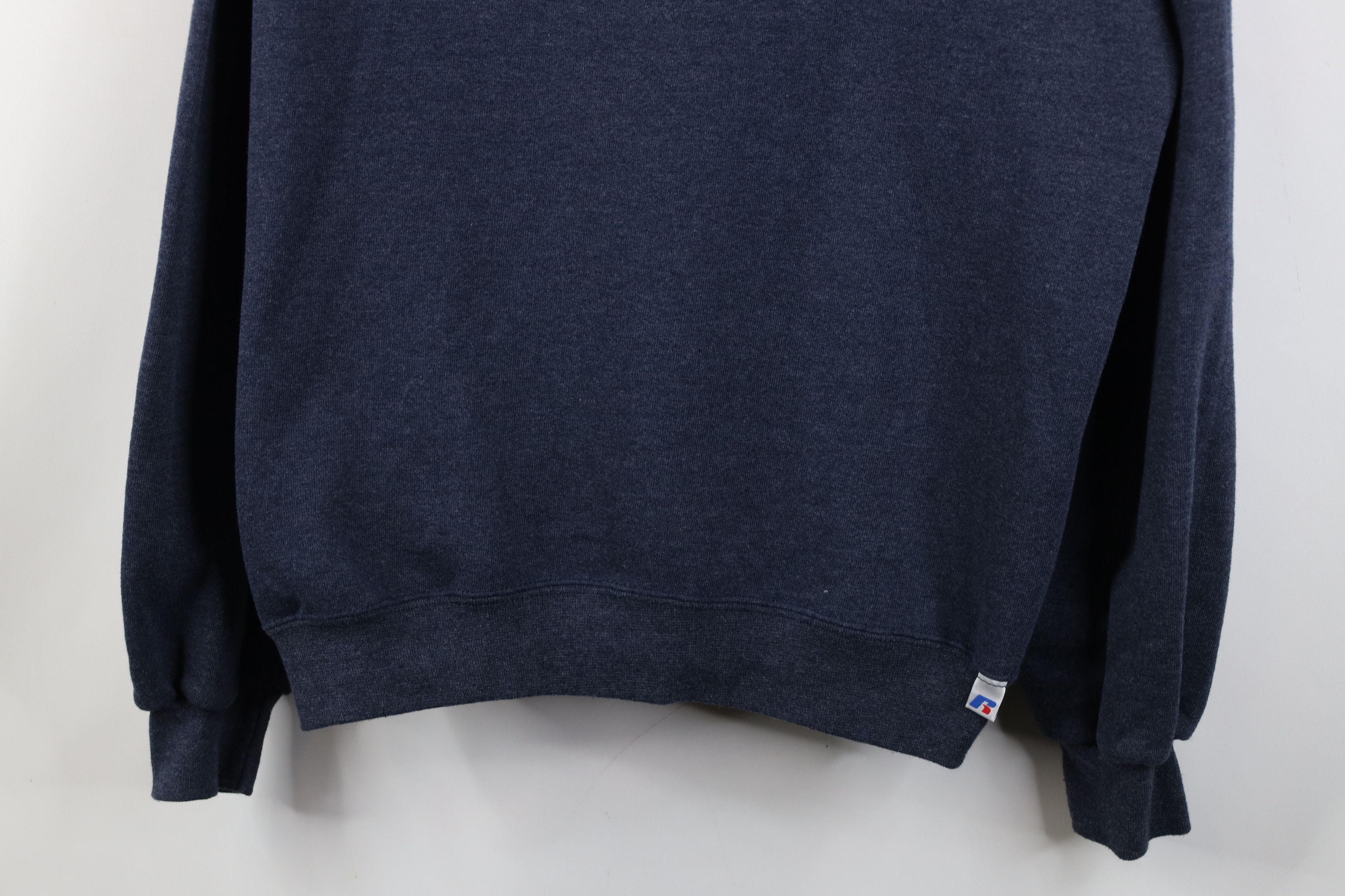 Russell Athletic Vintage 90s Russell Athletic Blank Crewneck Sweatshirt Blue Size US XL / EU 56 / 4 - 3 Thumbnail