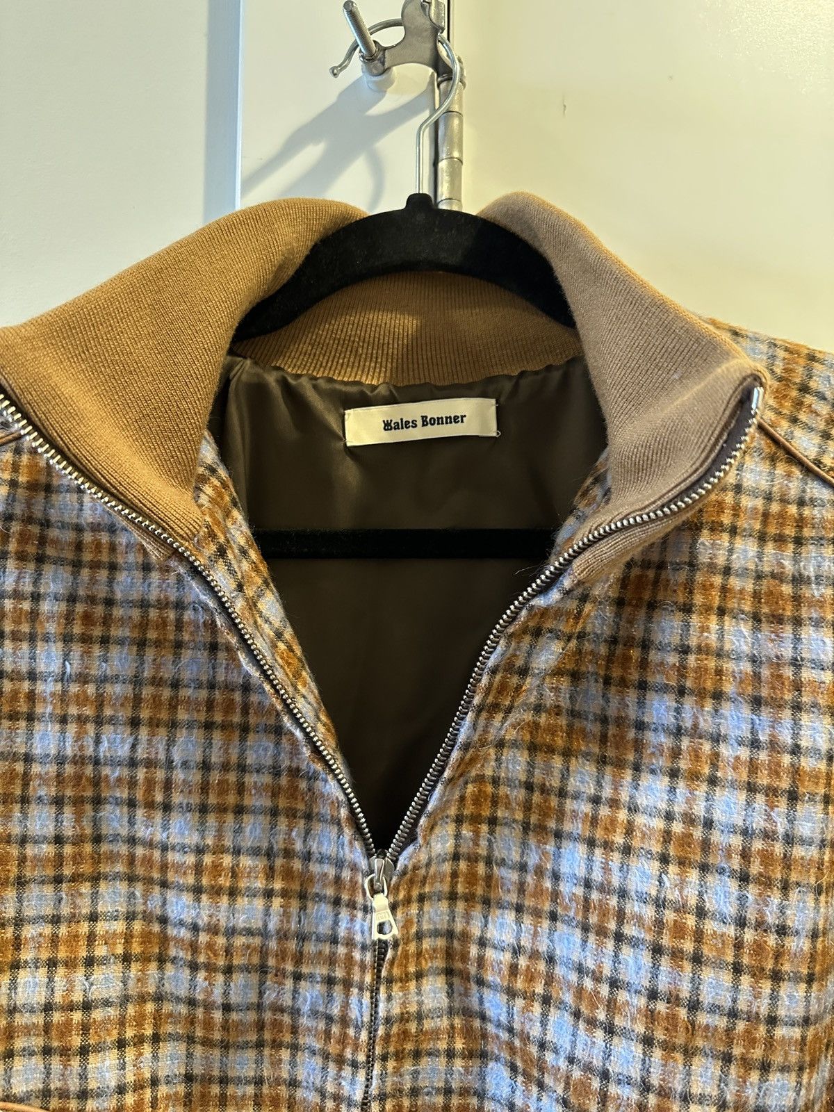 Wales Bonner Harmonic Plaid Bomber Jacket Size M / US 6-8 / IT 42-44 - 3 Thumbnail