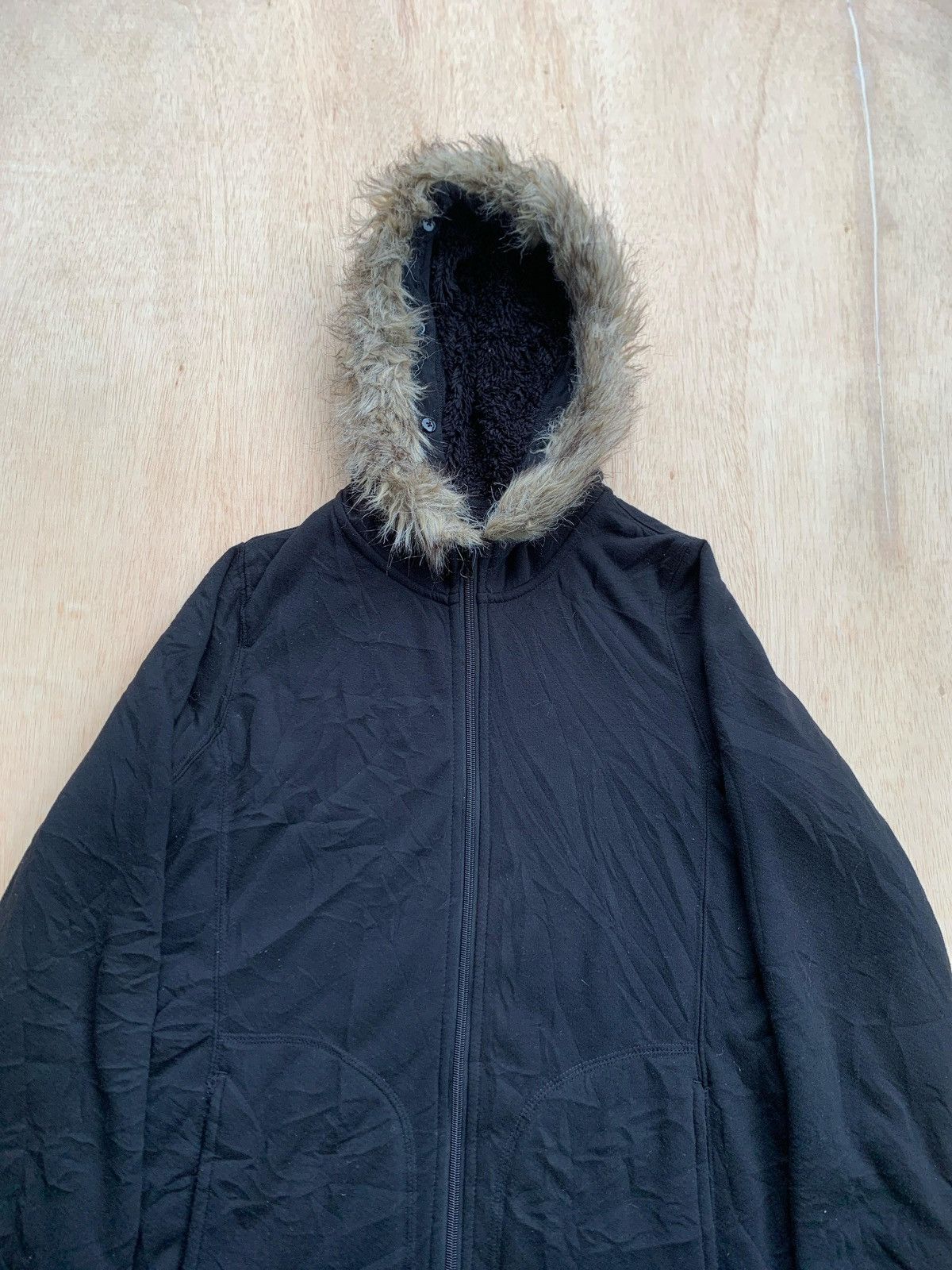 If Six Was Nine × Japanese Brand × Le Grande Bleu (L.G.B.) Fur Hoodie Ifsixwasnine Lgb Style Size US M / EU 48-50 / 2 - 3 Thumbnail