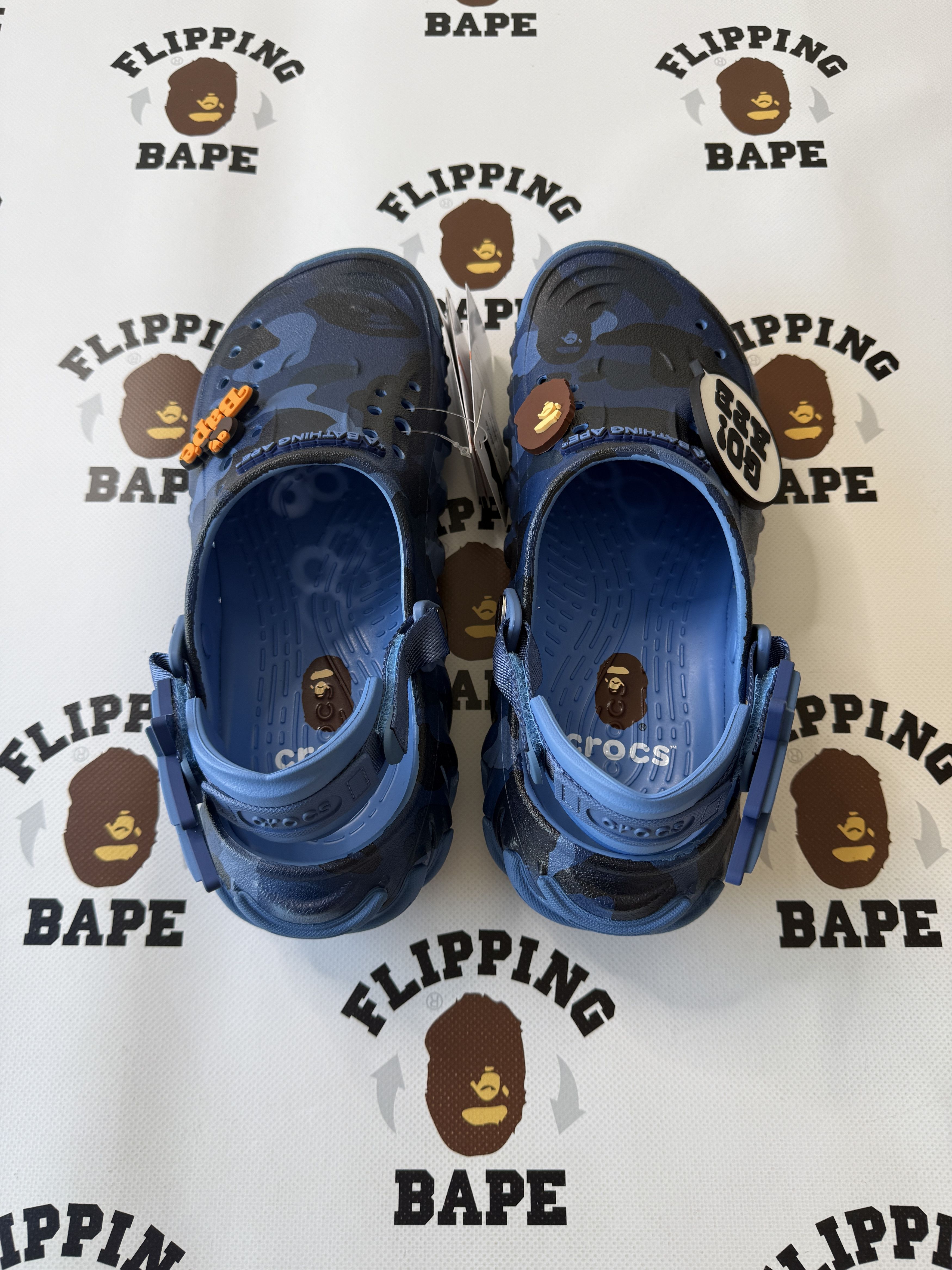 Bape × Crocs BAPE X CROCS ECHO NAVY Size US 9.5 / EU 42-43 - 2 Thumbnail