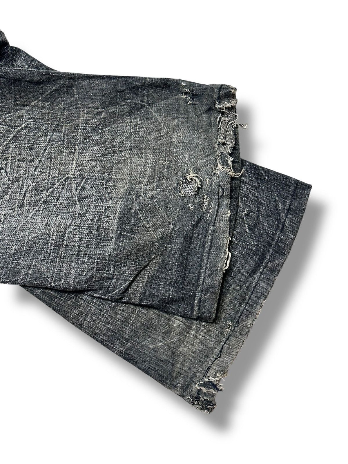 Vintage K.U.I. Cargo Jeans | Rare Japanese Streetwear | Flared Faded Size US 34 / EU 50 - 18 Thumbnail