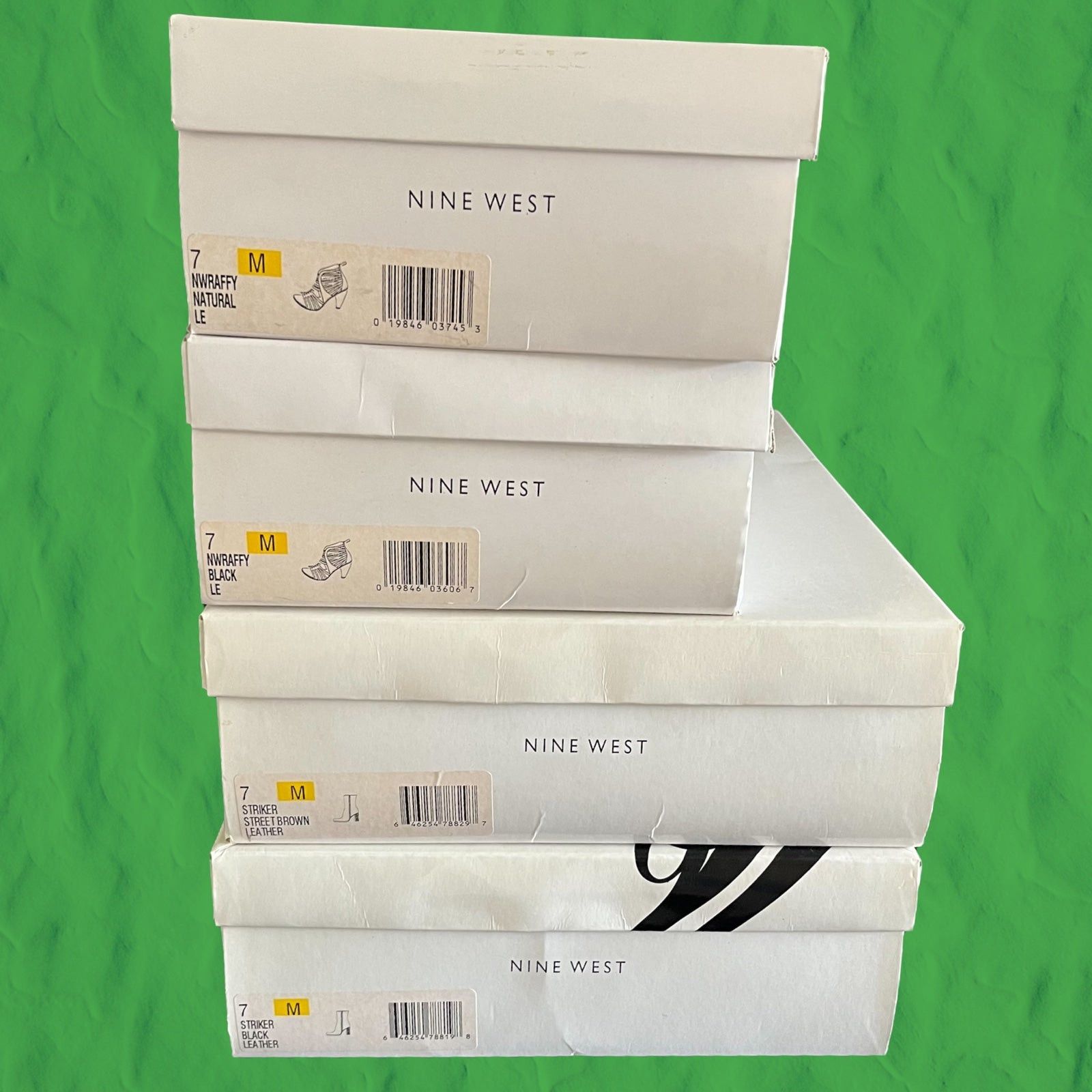 Nine West Leather Mini Heel Boots 4 Pairs Nine West Leather Heeled Size US 7 / IT 37 - 6 Thumbnail