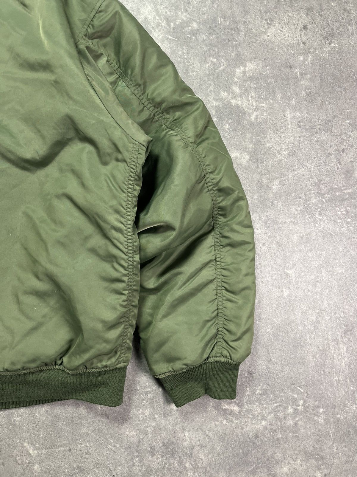 Fostex Garments Fostex Garments MA-1 Green Baggy Boxy Bomber Jacket XL XXL Size US XL / EU 56 / 4 - 14 Thumbnail