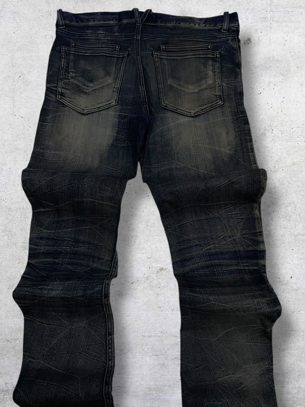 semanticdesign VINTAG SEMANTIC DESIGN OG JAPAN DESIGNER MUDWASH PUNK DENIM Size US 34 / EU 50 - 12 Thumbnail