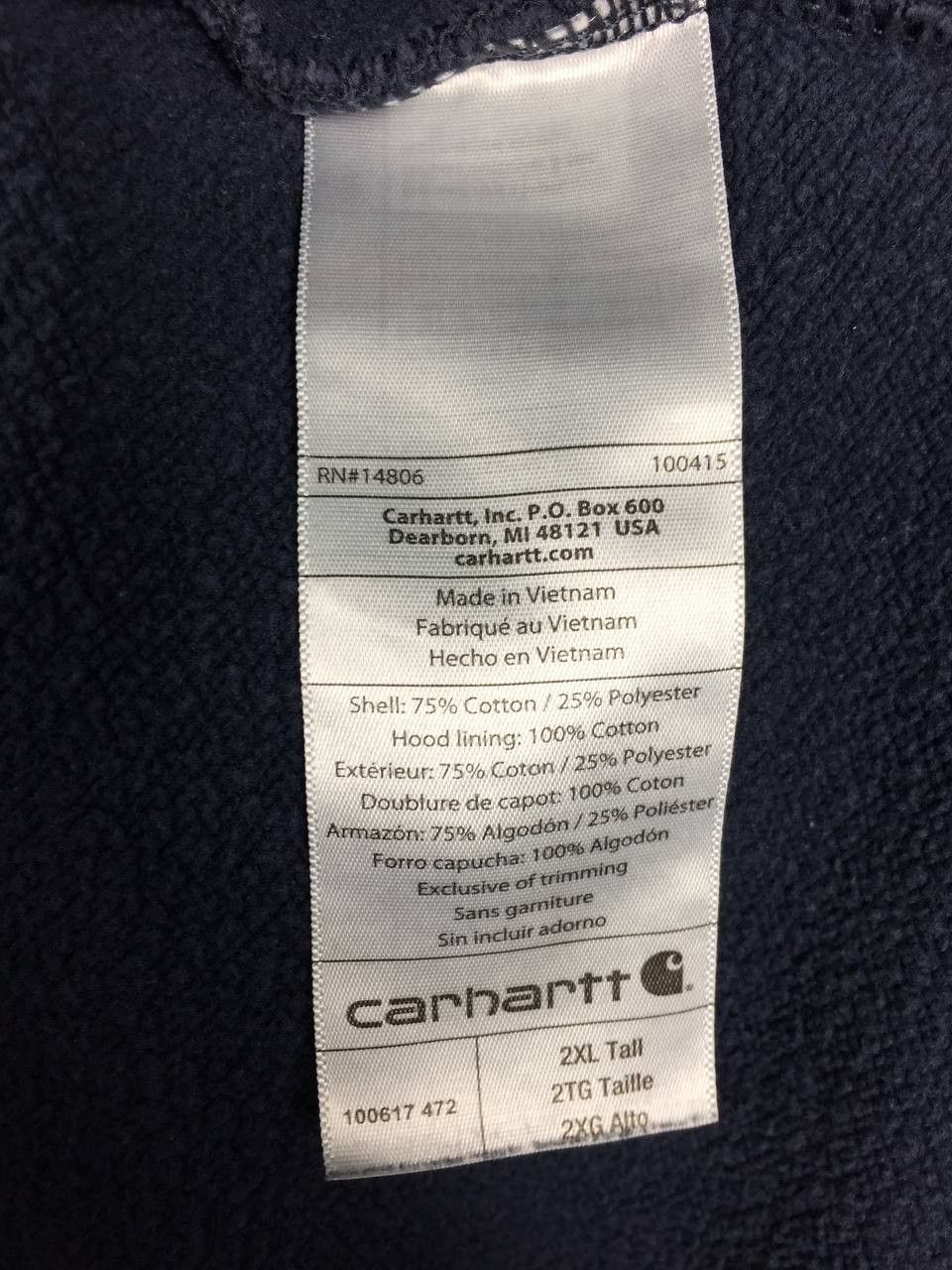 Carhartt Carhartt RD Rain Defender Original Fit Heavyweight Hoodie Size US XXL / EU 58 / 5 - 18 Thumbnail