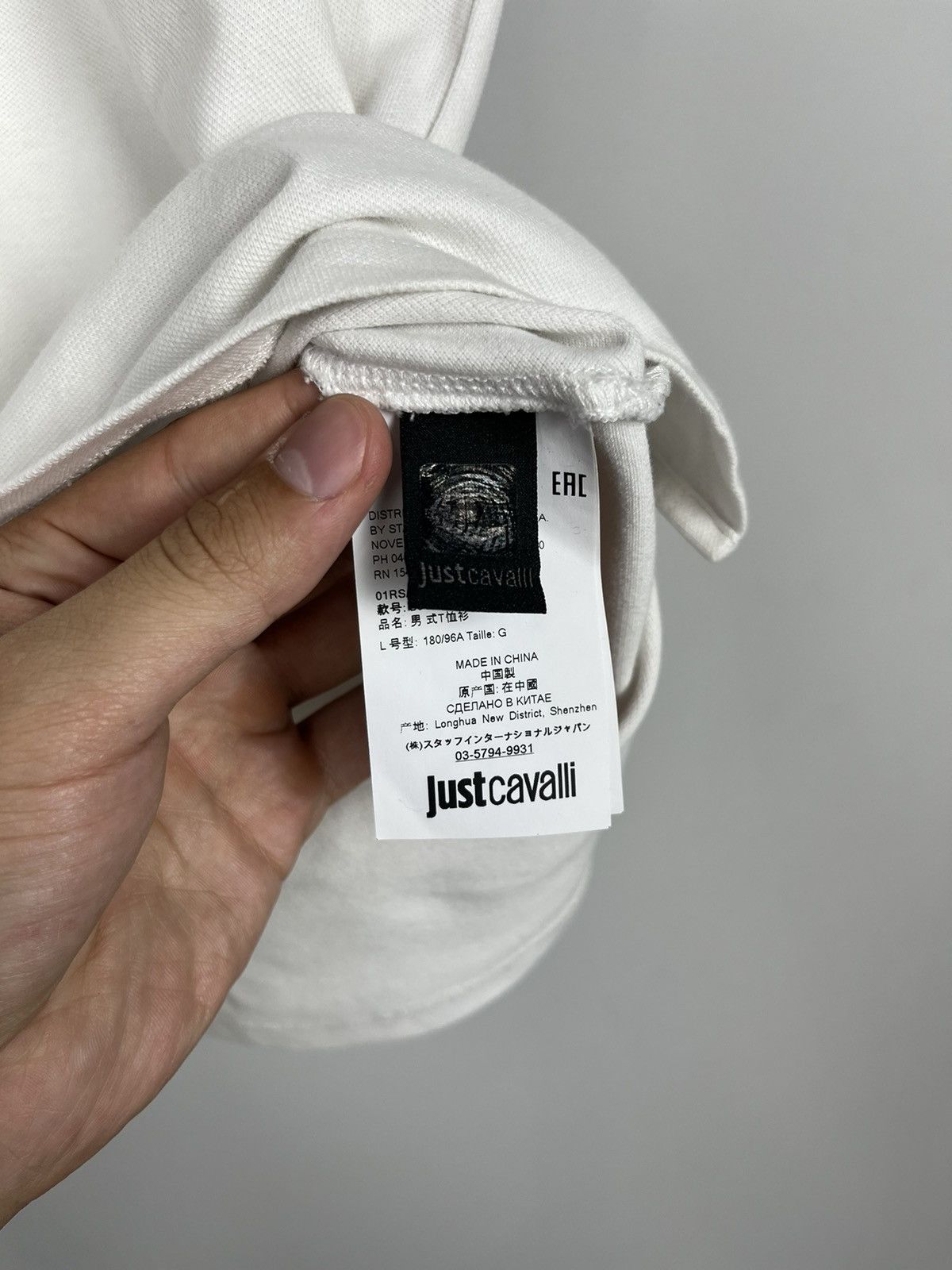 Just Cavalli × Roberto Cavalli Just Cavalli Logo Print Luxury Lux Polo Size US L / EU 52-54 / 3 - 14 Thumbnail