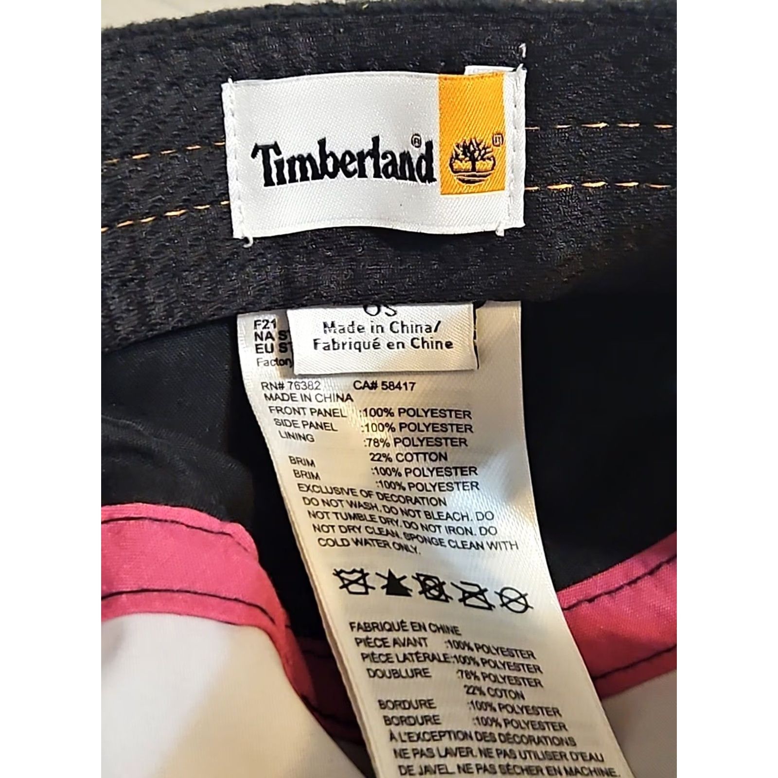 Timberland Timberland Five Panel Hat Aurora Printed Cap Fleece Black Adjustable Unisex Adults Casual Logo American 5 Panel Hat Size US M / EU 48-50 / 2 - 6 Thumbnail