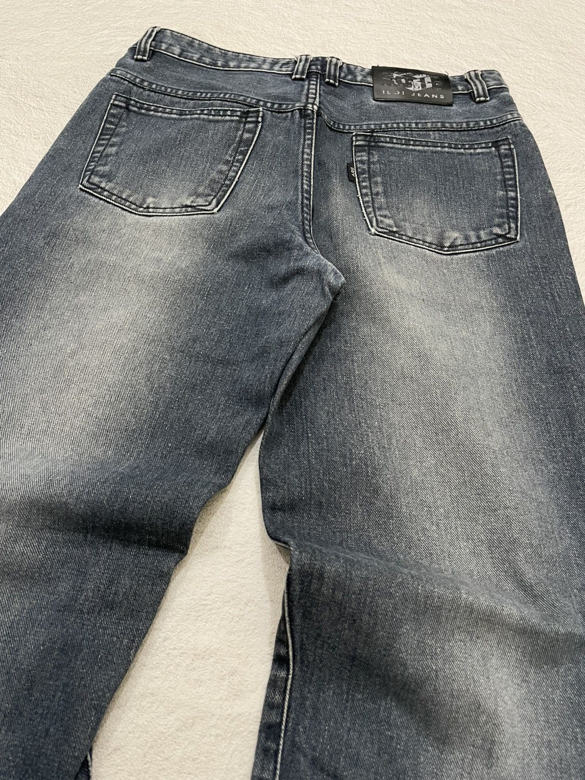 If Six Was Nine 2000s Washed Jeans Fading Denim Distressed Y2k Size 34" / US 12 / IT 48 - 7 Thumbnail