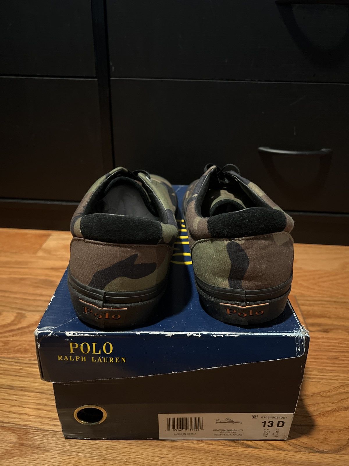 Polo Ralph Lauren Keaton Camo Canvas Sneaker Size US 13 / EU 46 - 4 Thumbnail